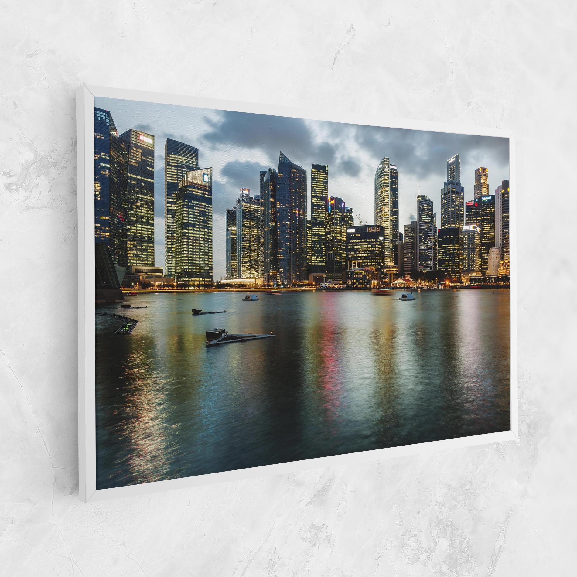 Tablou Canvas Singapore Skyline mockup 1