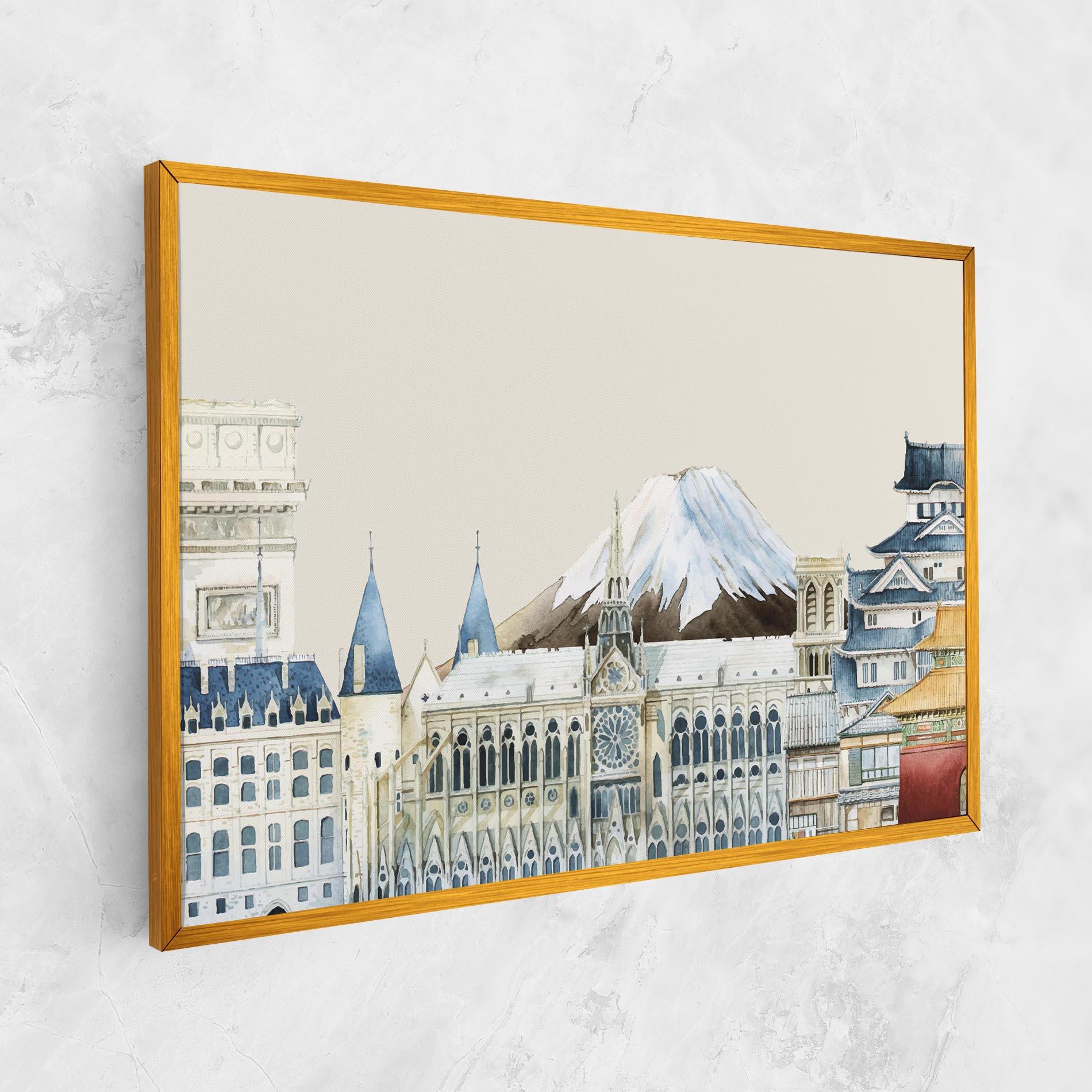 Tablou Canvas City Mix mockup 1