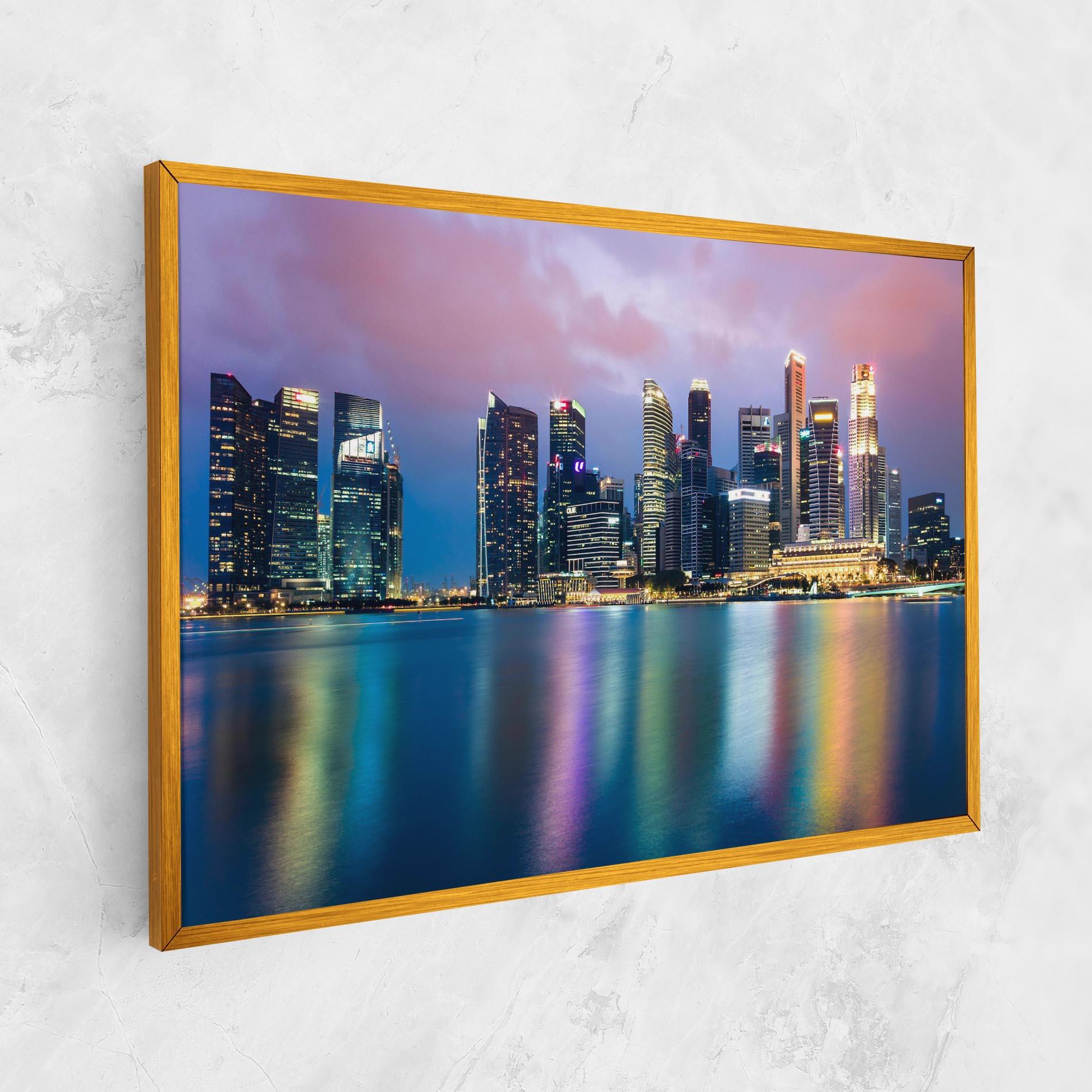 Tablou Canvas Hong Kong Skyline mockup 1