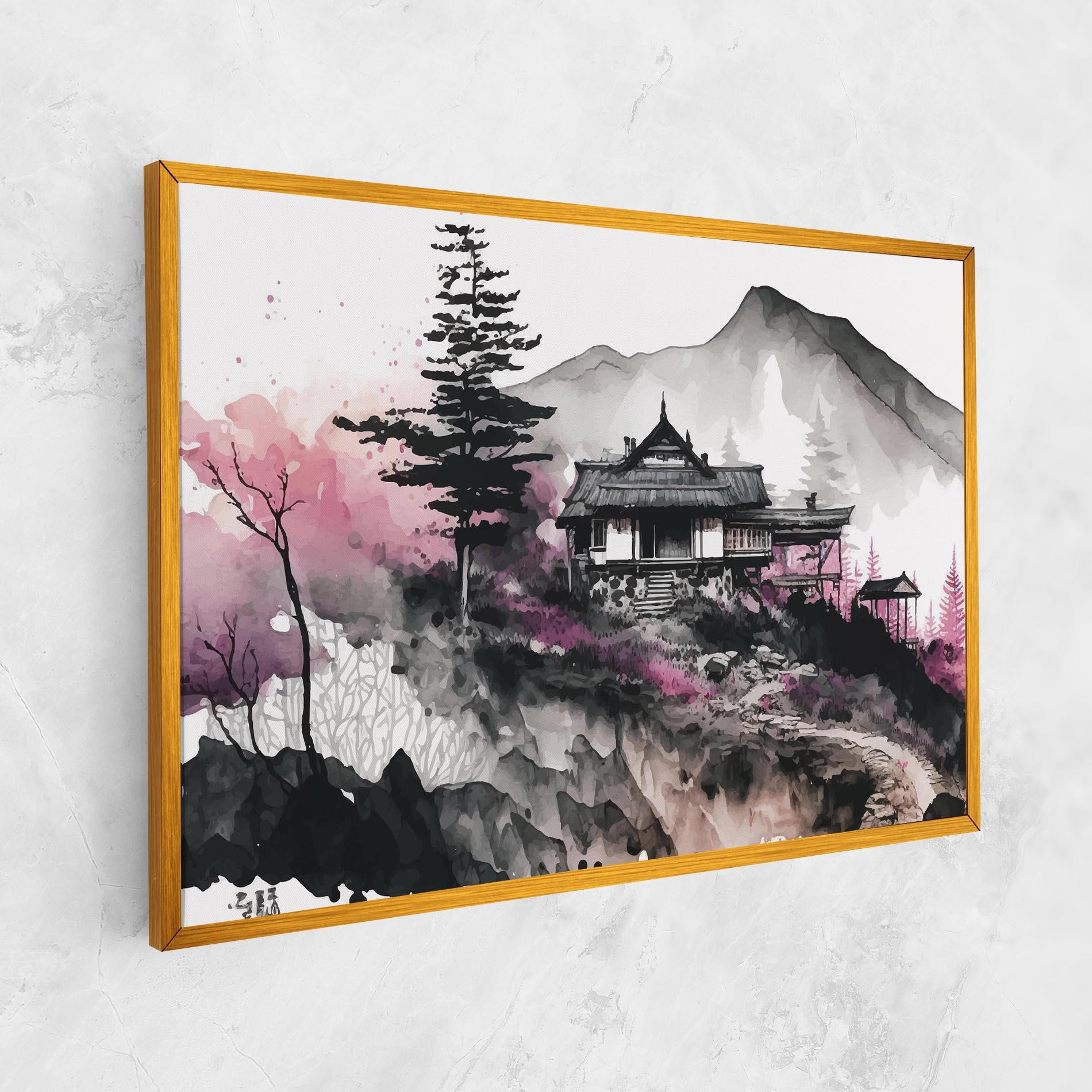 Tablou Canvas Japanese Temple Art mockup 1