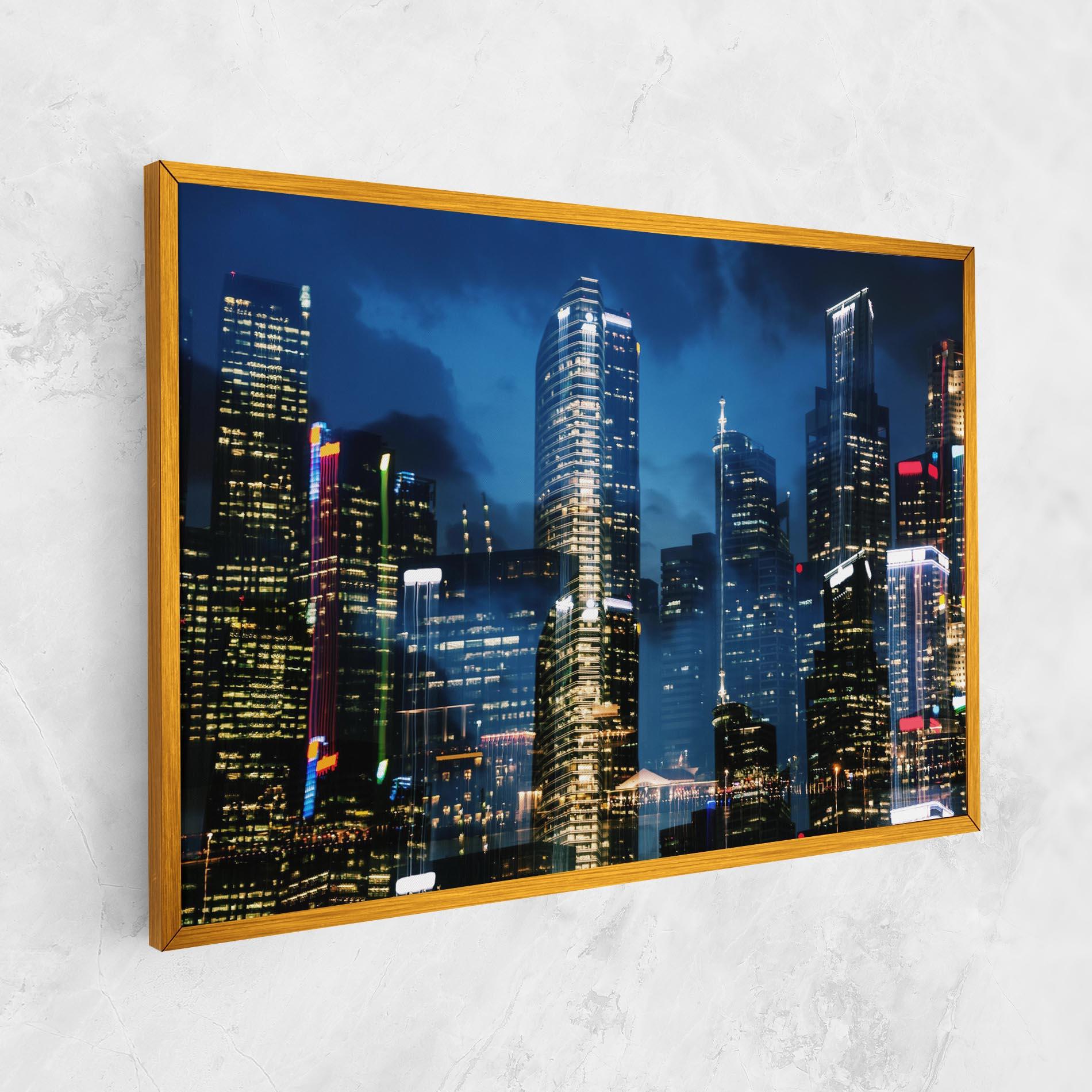Tablou Canvas Singapore Night mockup 1