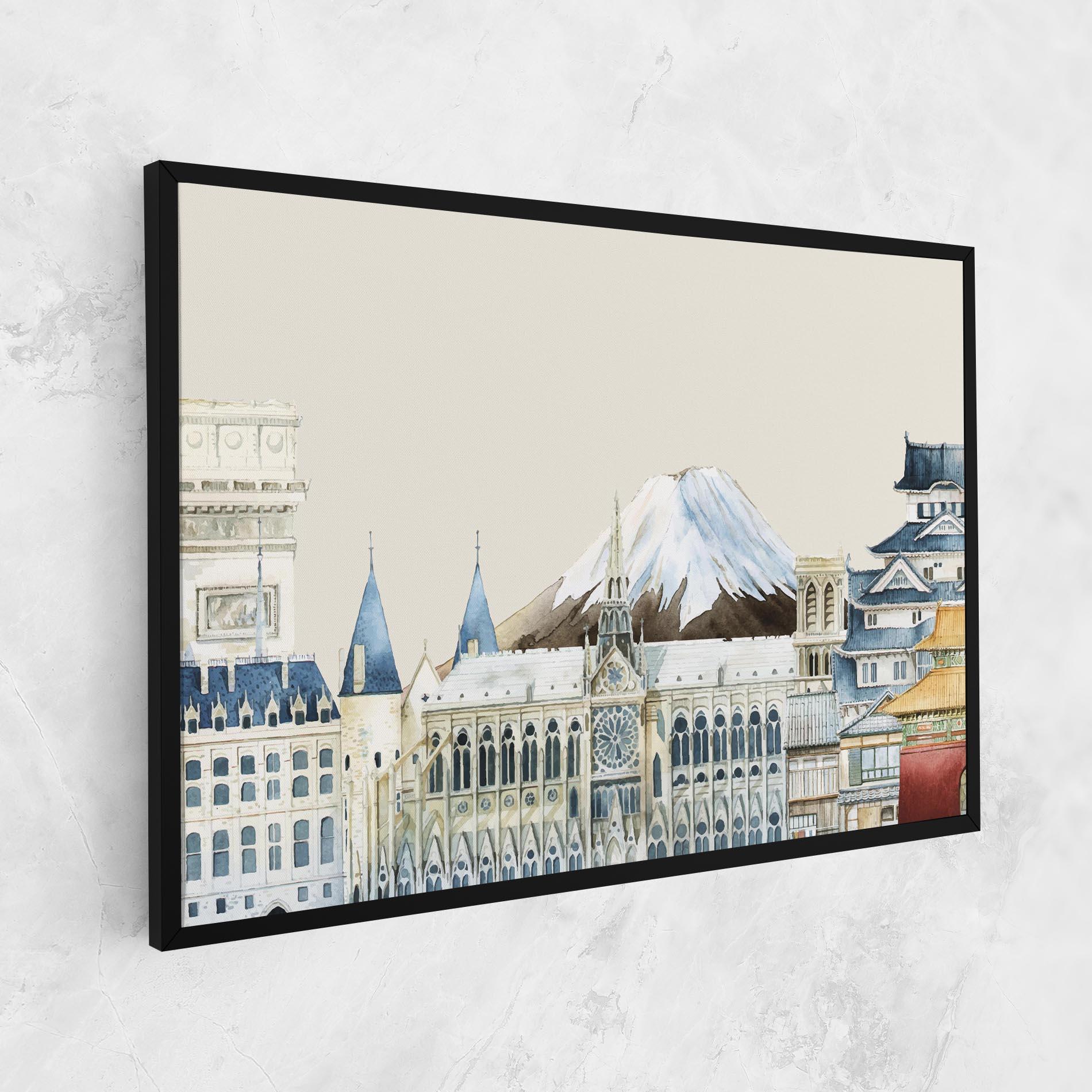 Tablou Canvas City Mix mockup 1