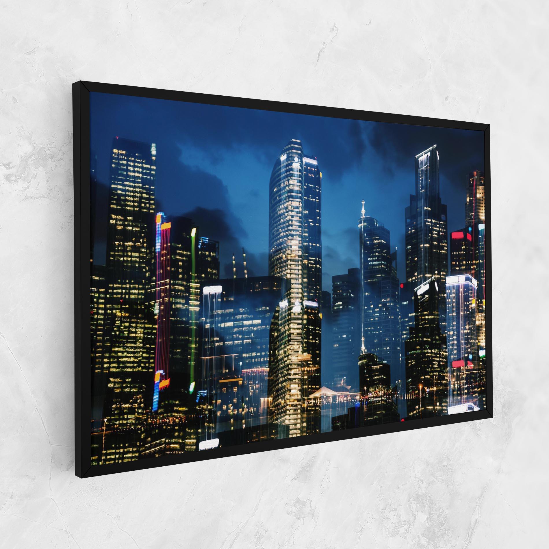 Tablou Canvas Singapore Night mockup 1