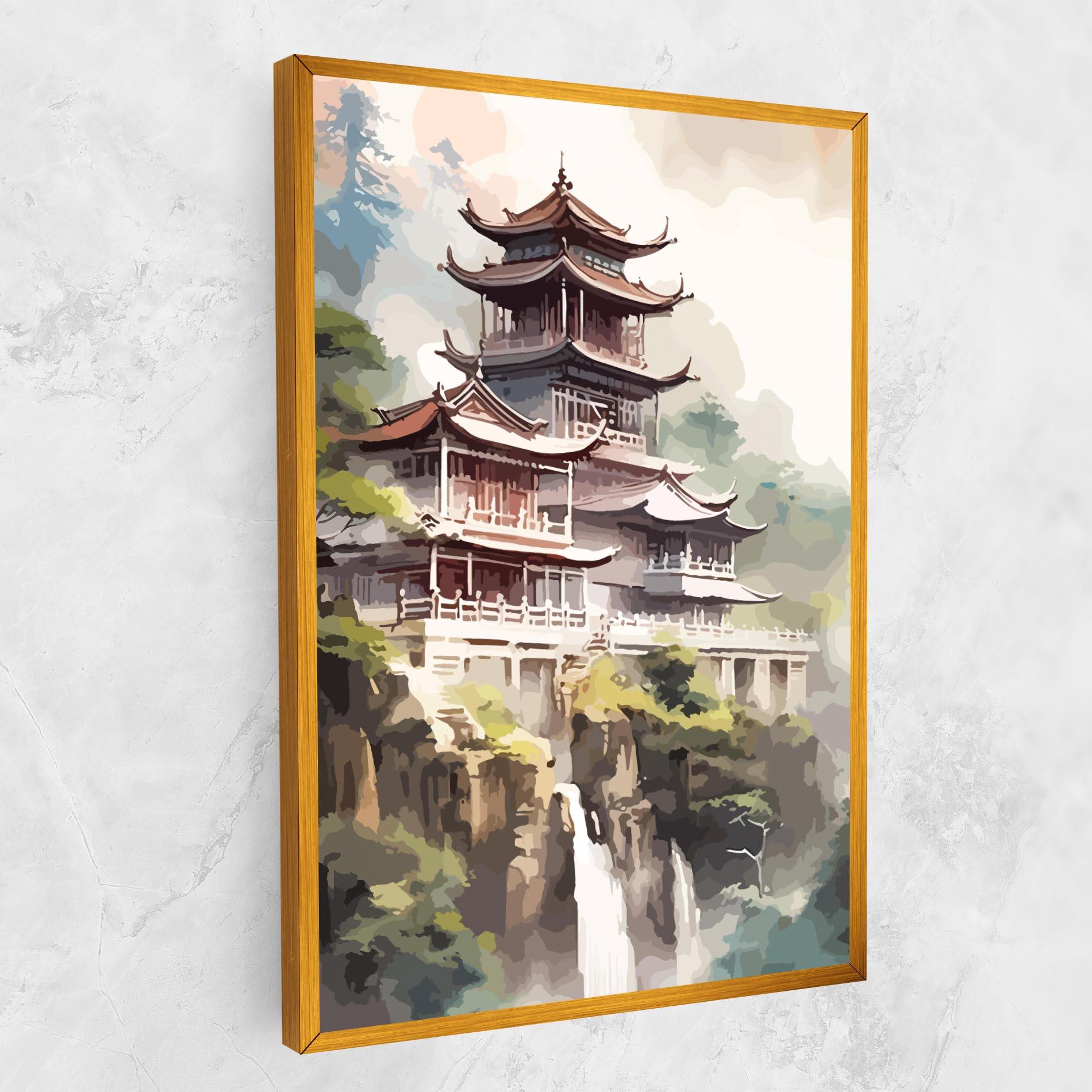 Tablou Canvas Temple Painting mockup 1