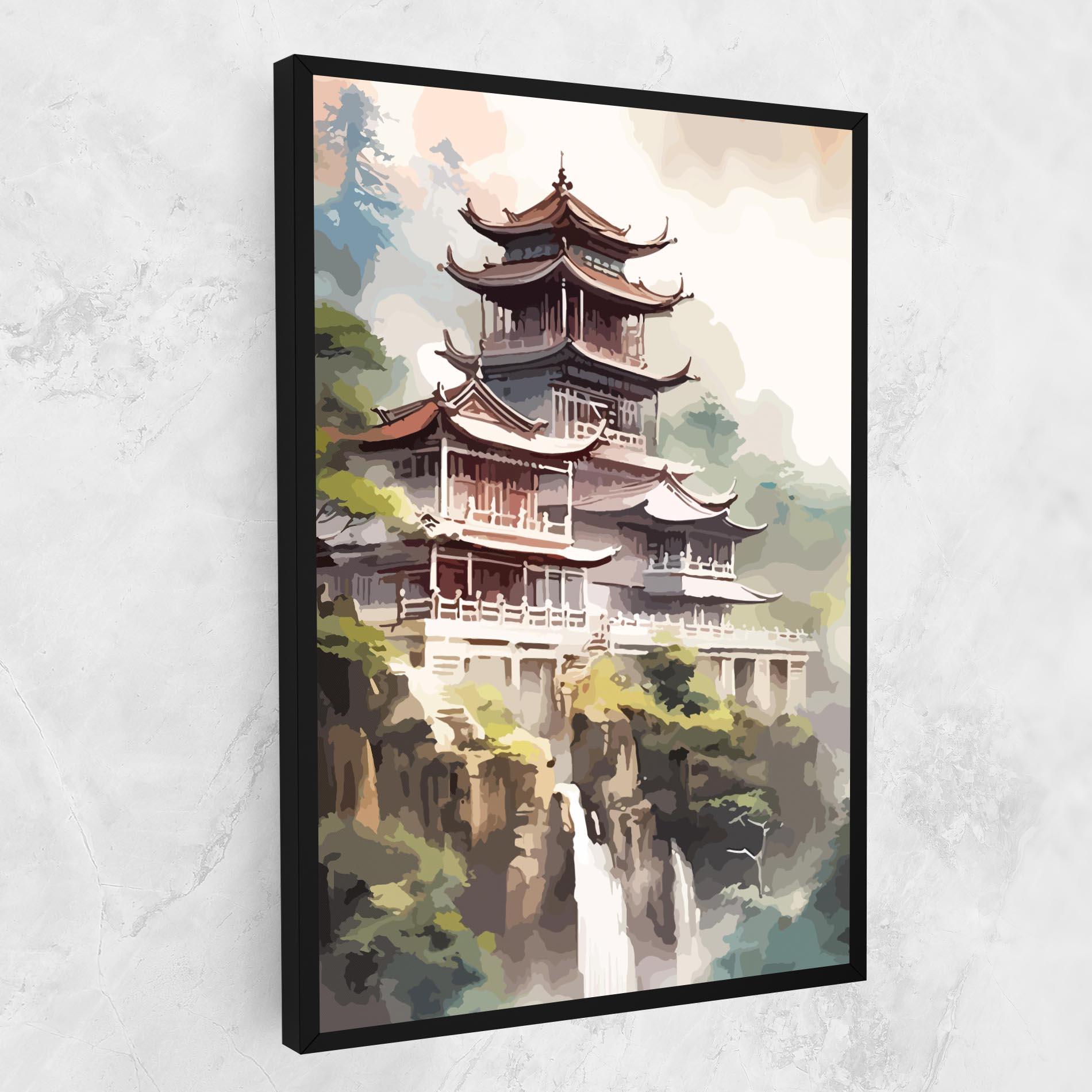 Tablou Canvas Temple Painting mockup 1