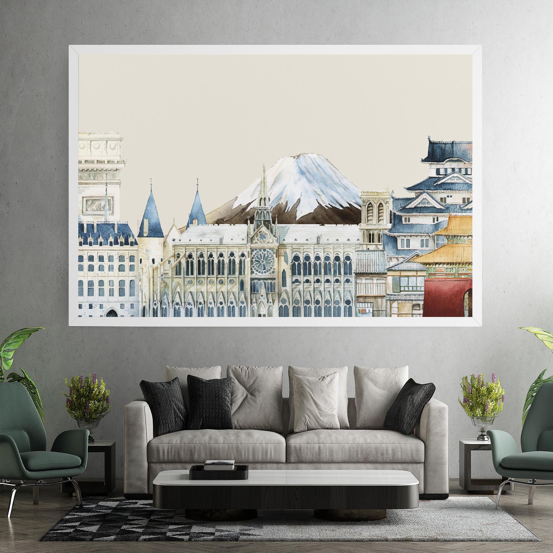 Tablou Canvas City Mix mockup 7