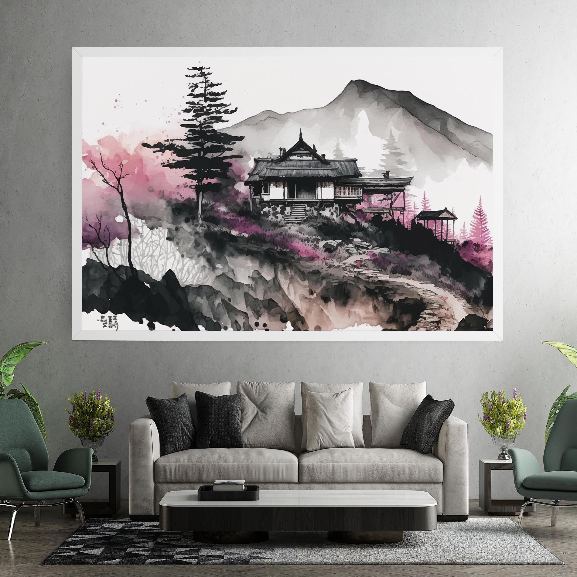 Tablou Canvas Japanese Temple Art mockup 7