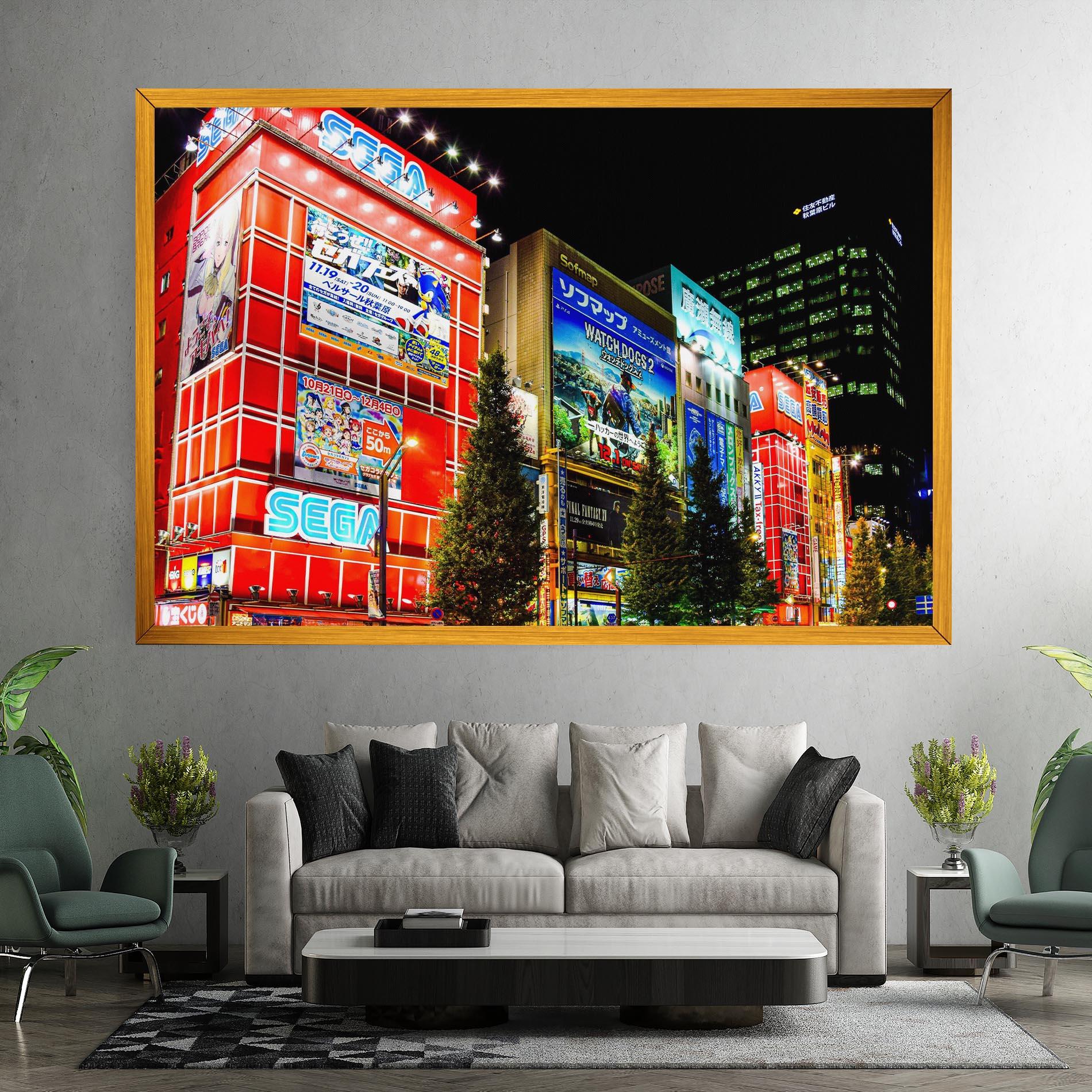 Tablou Canvas Akihabara Night mockup 7