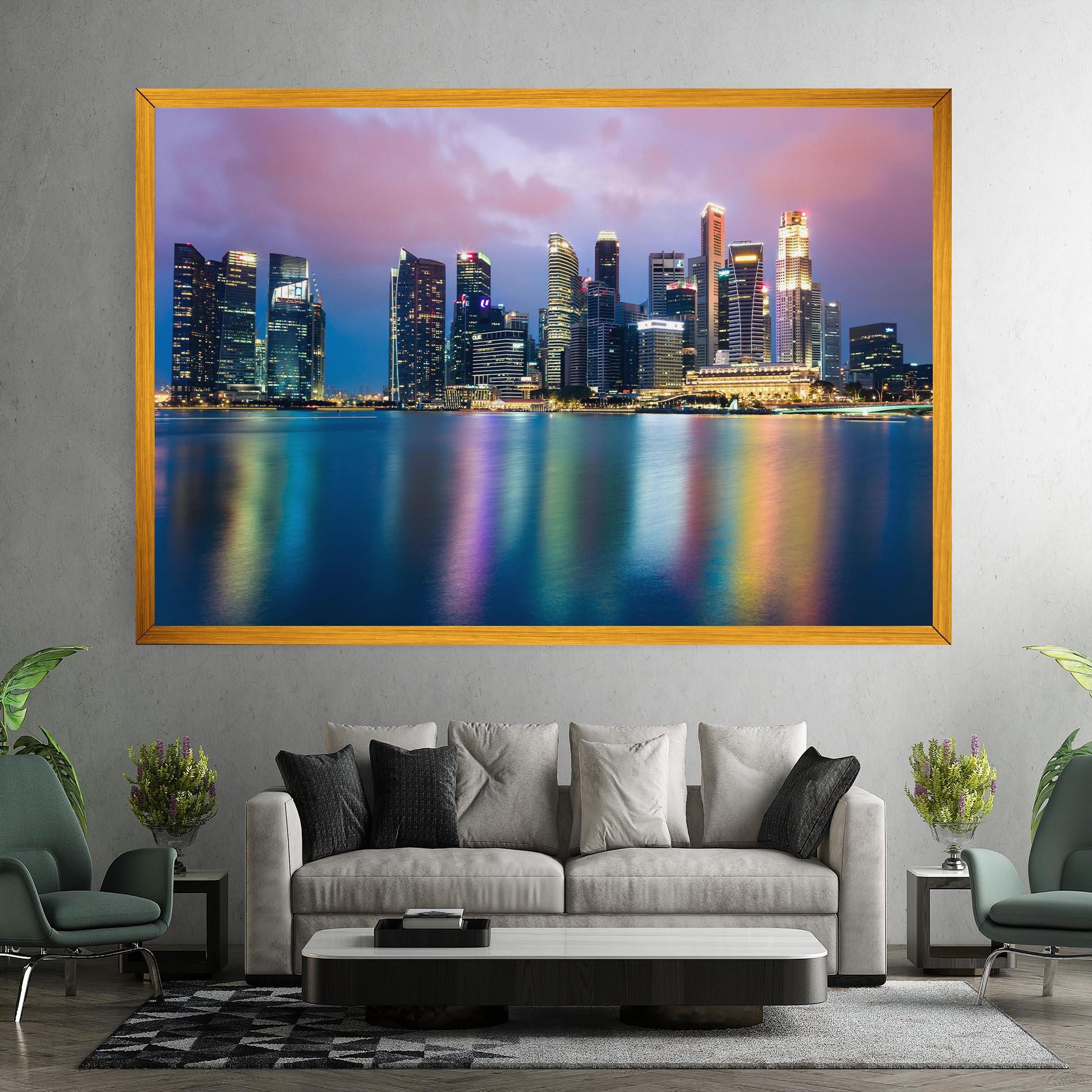 Tablou Canvas Hong Kong Skyline mockup 7