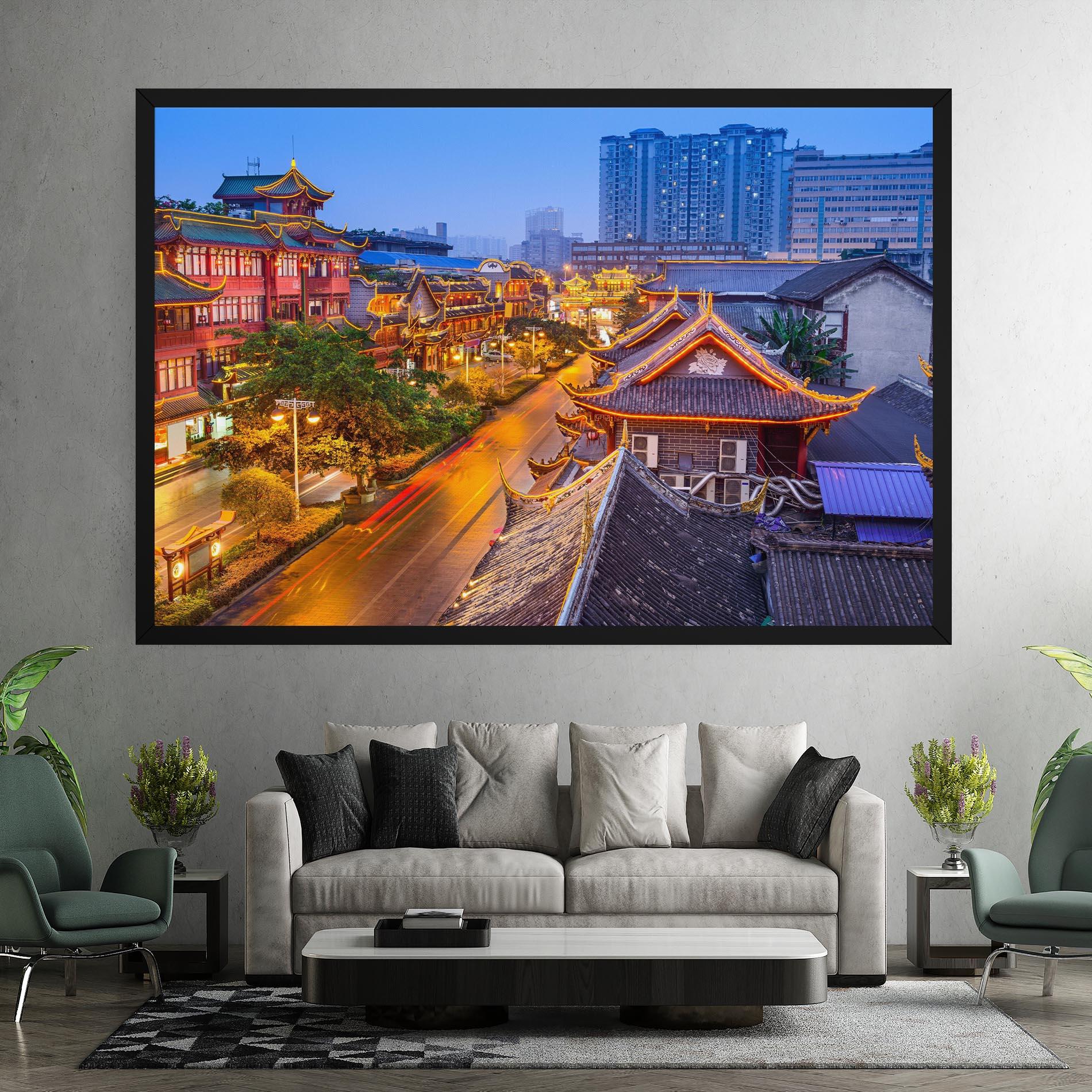 Tablou Canvas Chengdu China mockup 7