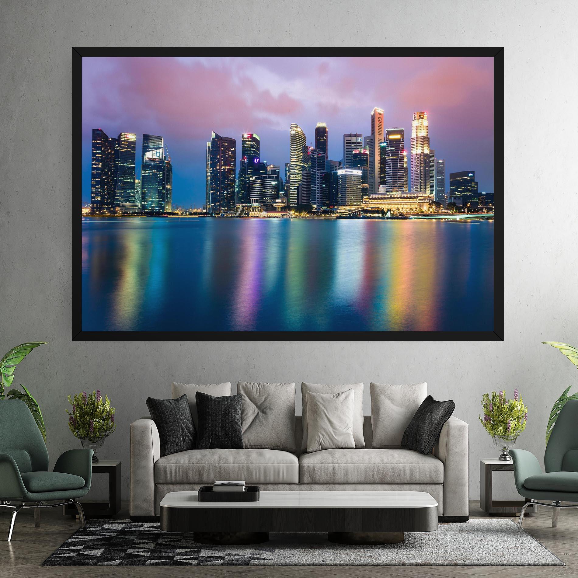 Tablou Canvas Hong Kong Skyline mockup 7