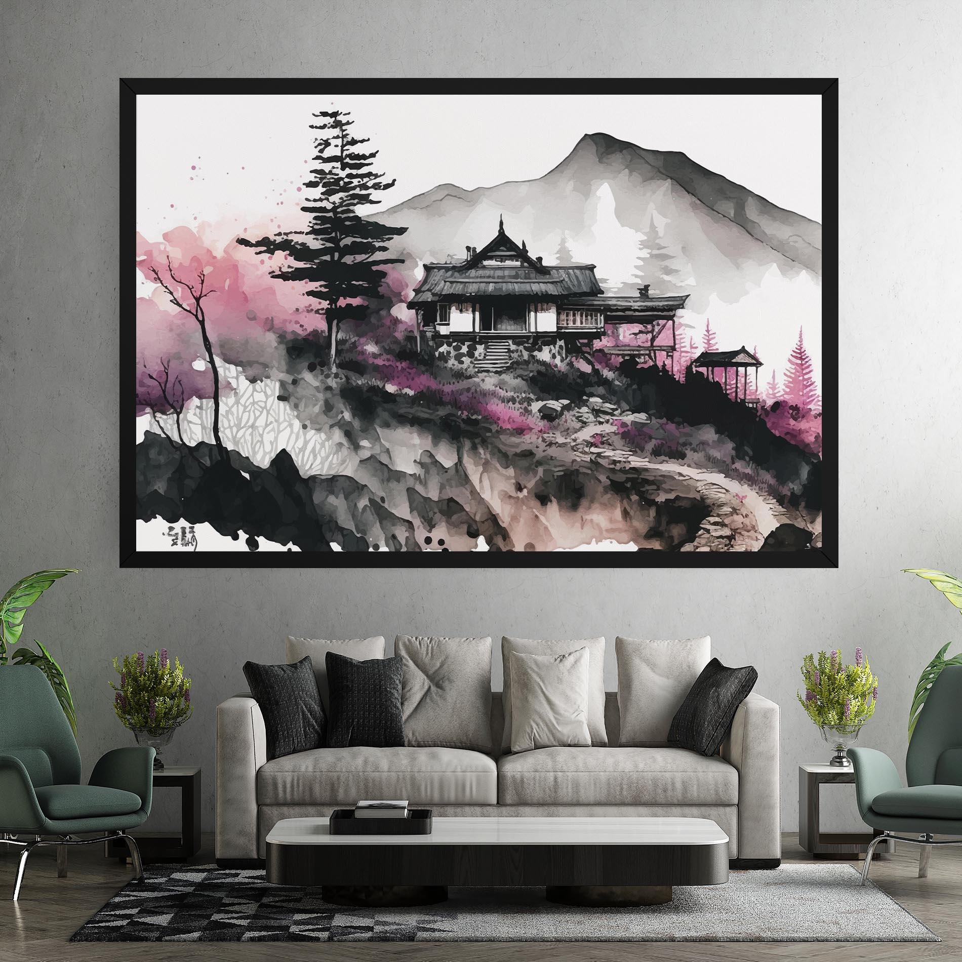 Tablou Canvas Japanese Temple Art mockup 7