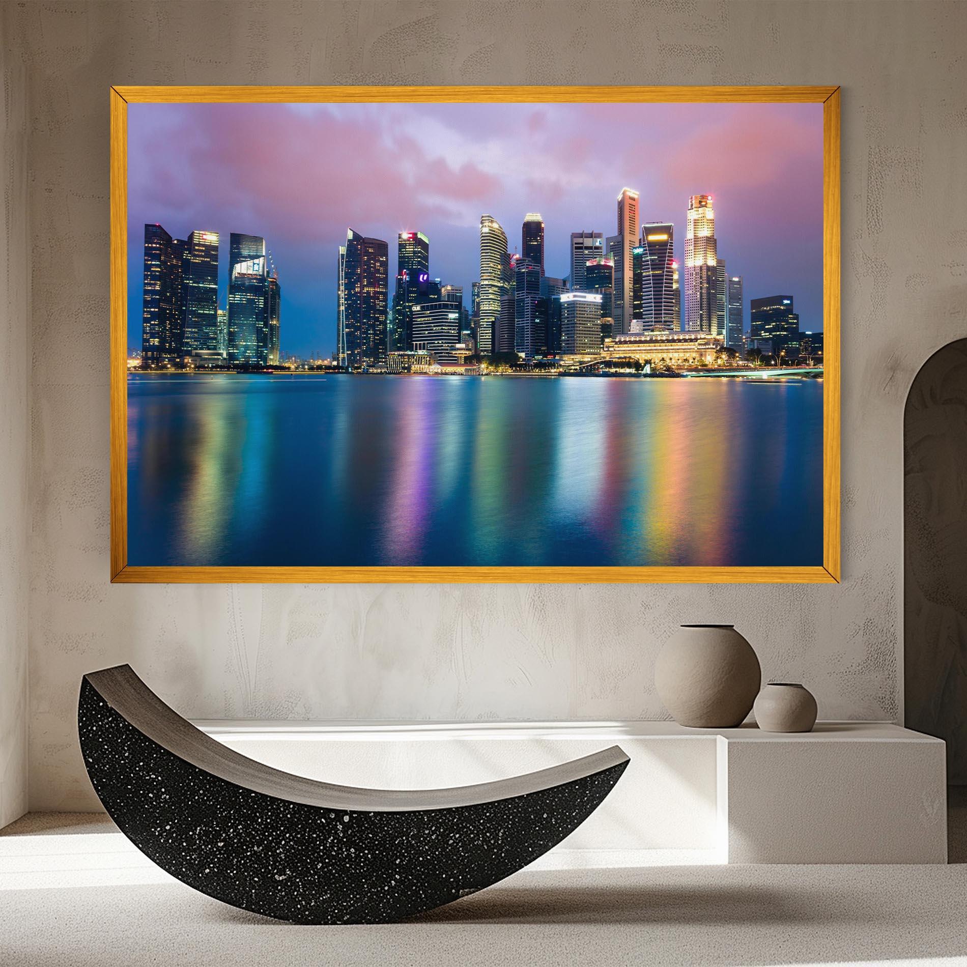 Tablou Canvas Hong Kong Skyline mockup 8