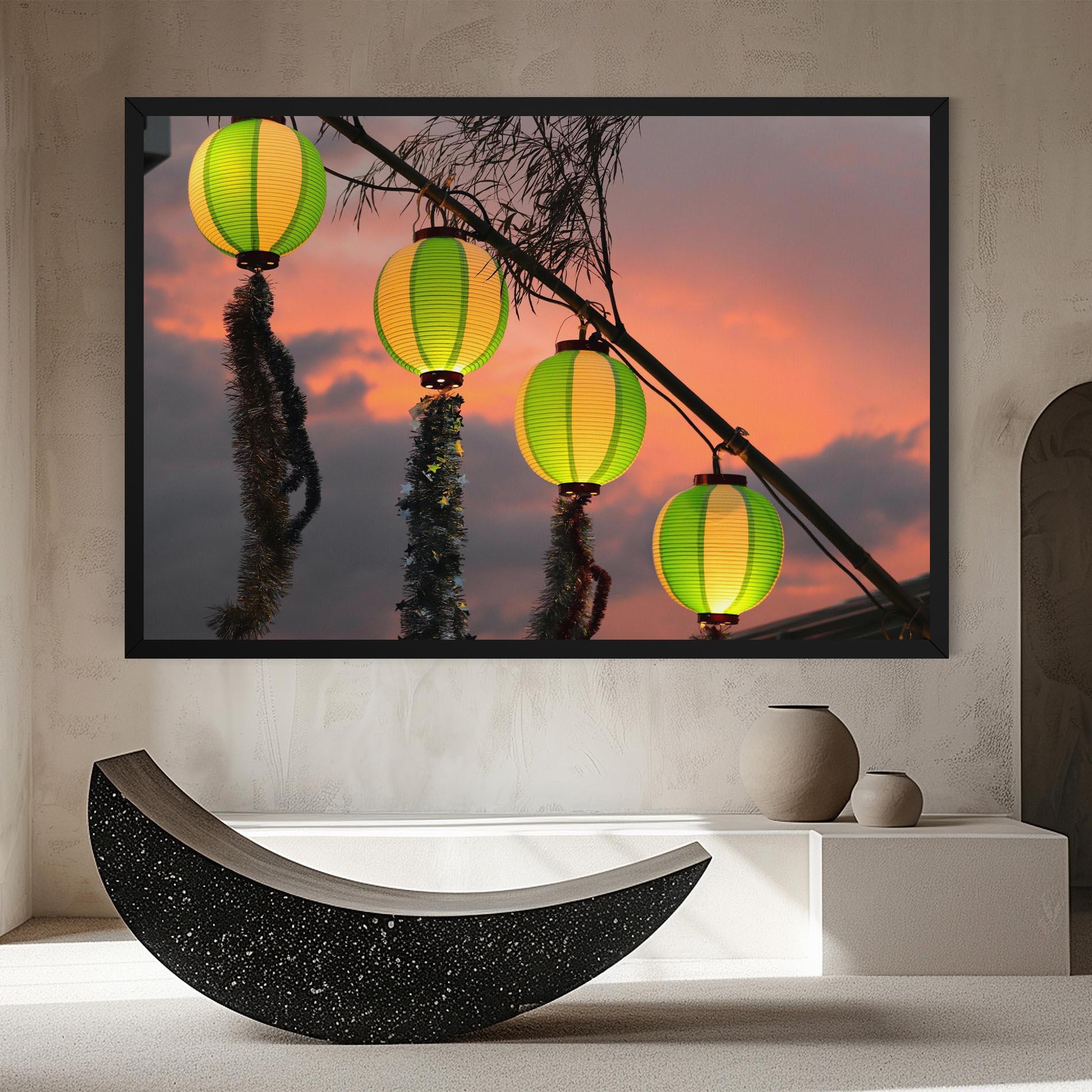 Tablou Canvas Green Lights mockup 8