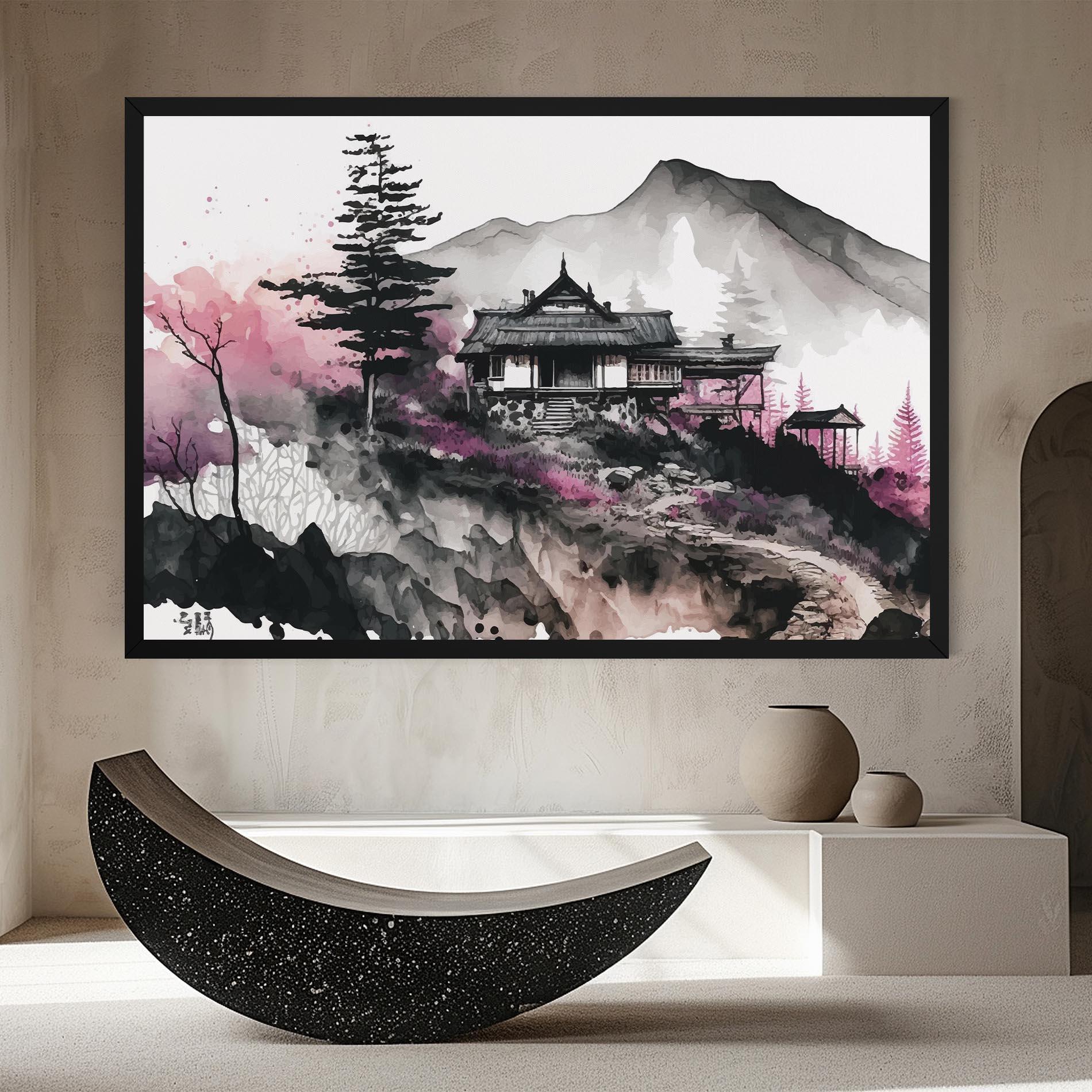 Tablou Canvas Japanese Temple Art mockup 8