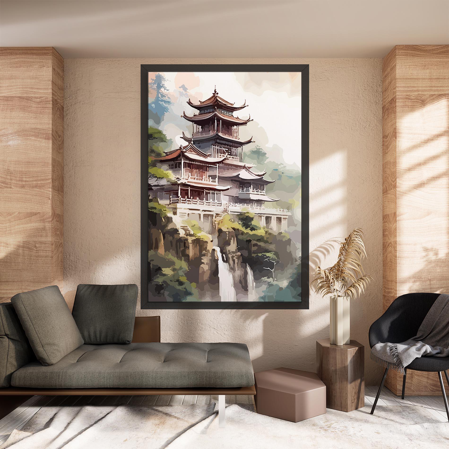 Tablou Canvas Temple Painting mockup 8
