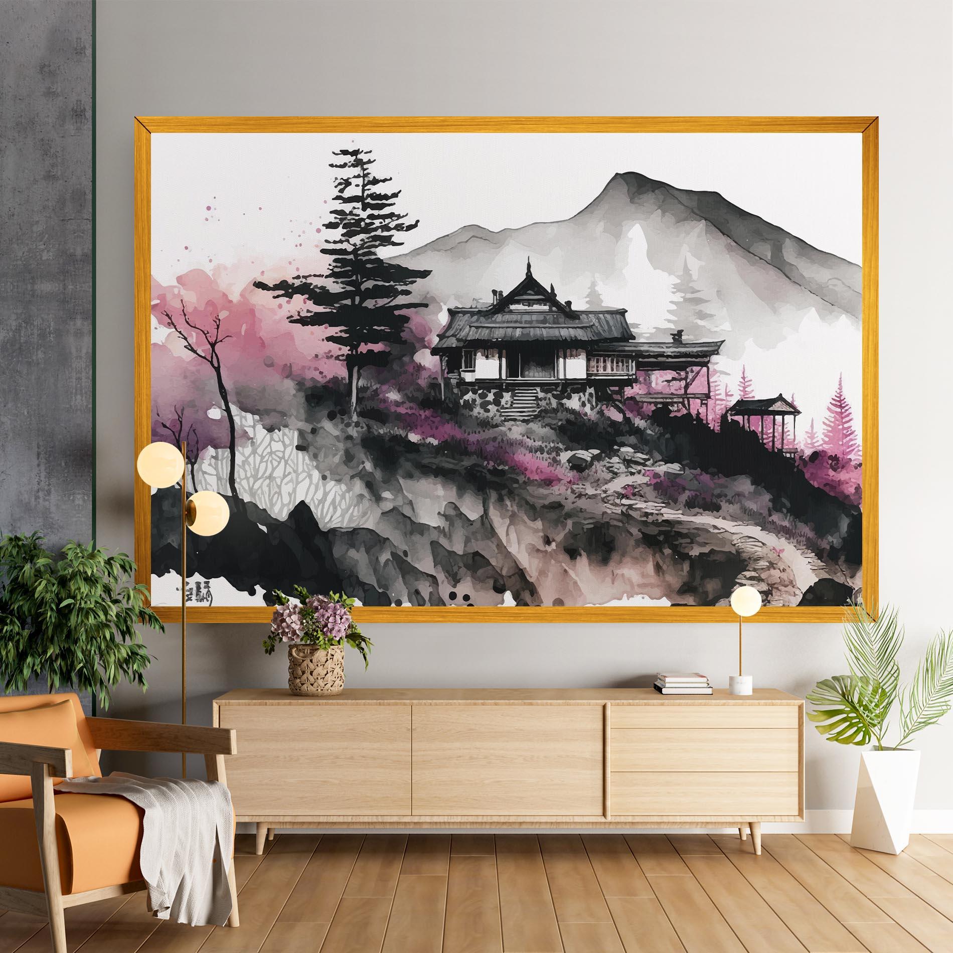 Tablou Canvas Japanese Temple Art mockup 9