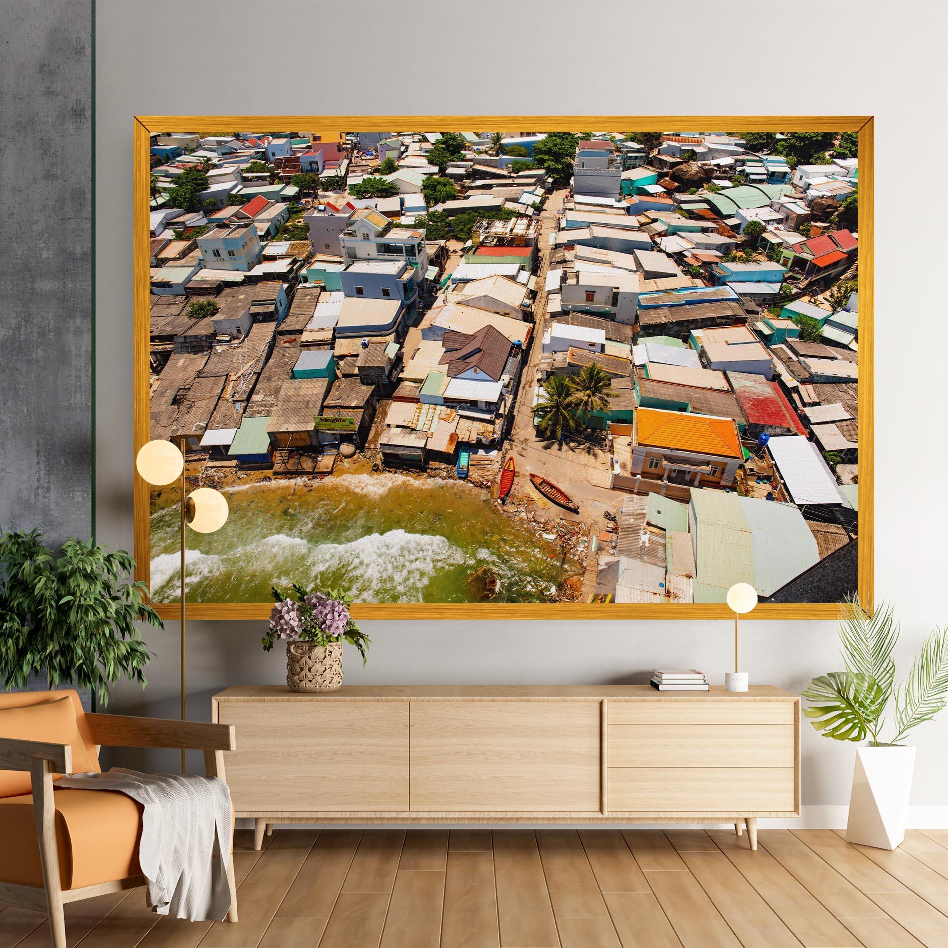Tablou Canvas Vietnam Slums mockup 9