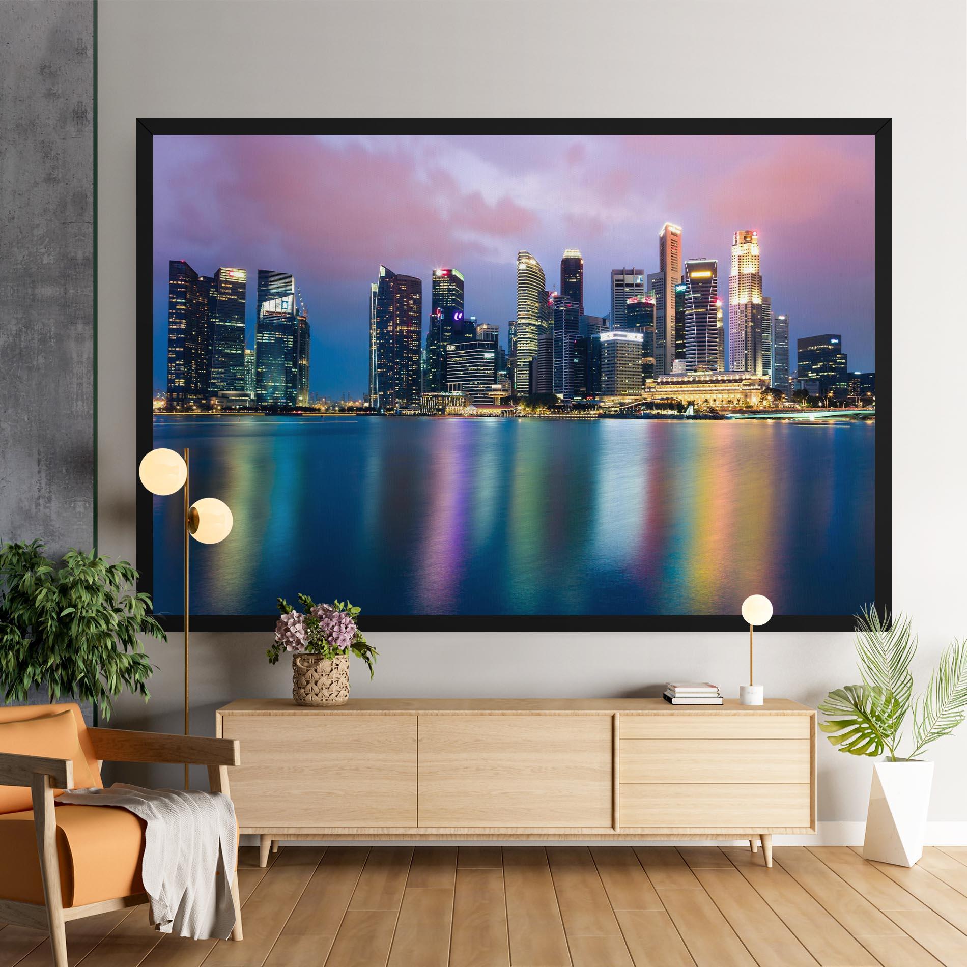 Tablou Canvas Hong Kong Skyline mockup 9