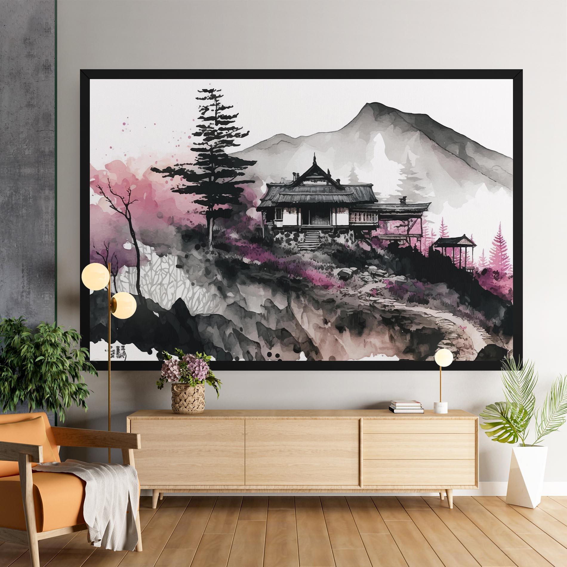 Tablou Canvas Japanese Temple Art mockup 9