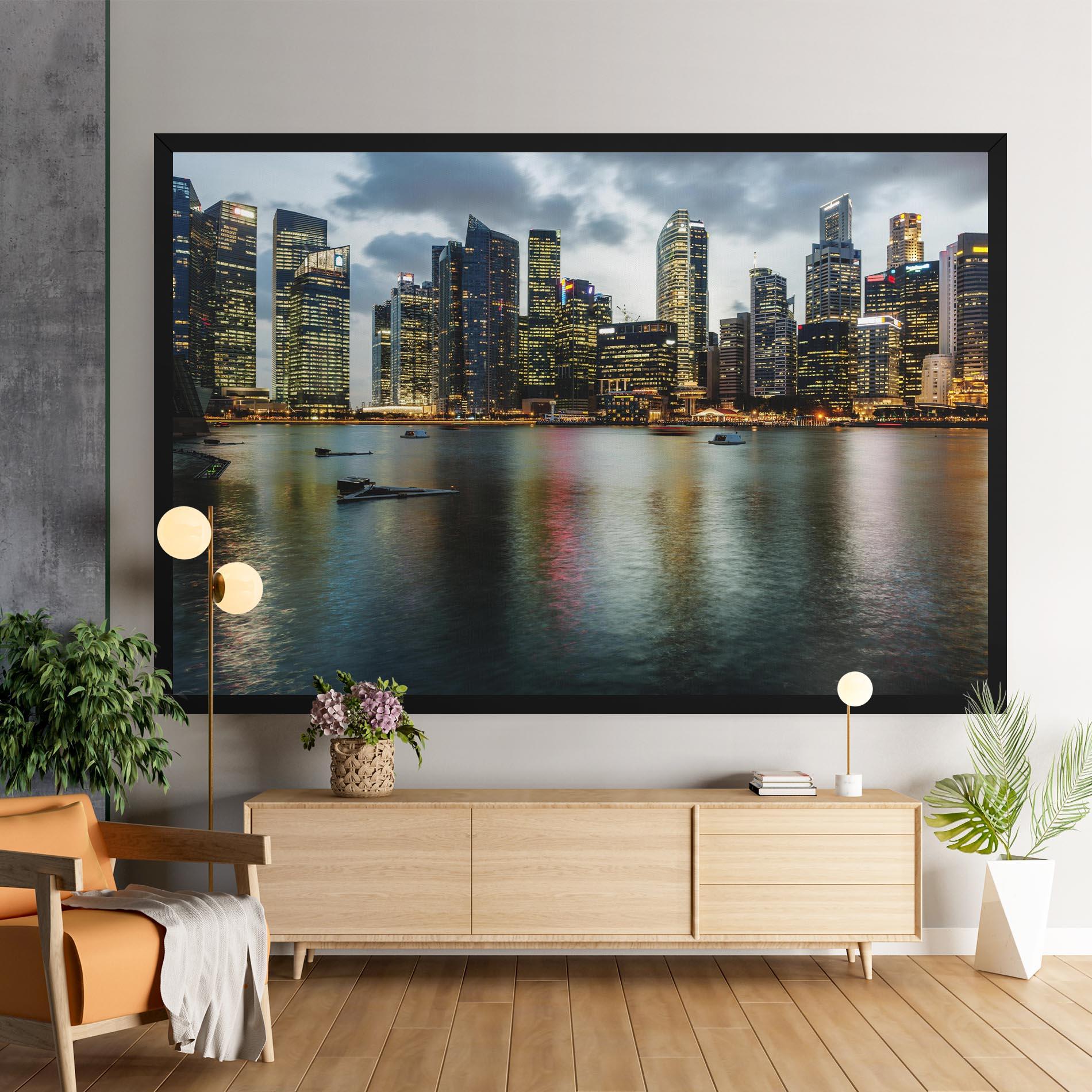 Tablou Canvas Singapore Skyline mockup 9