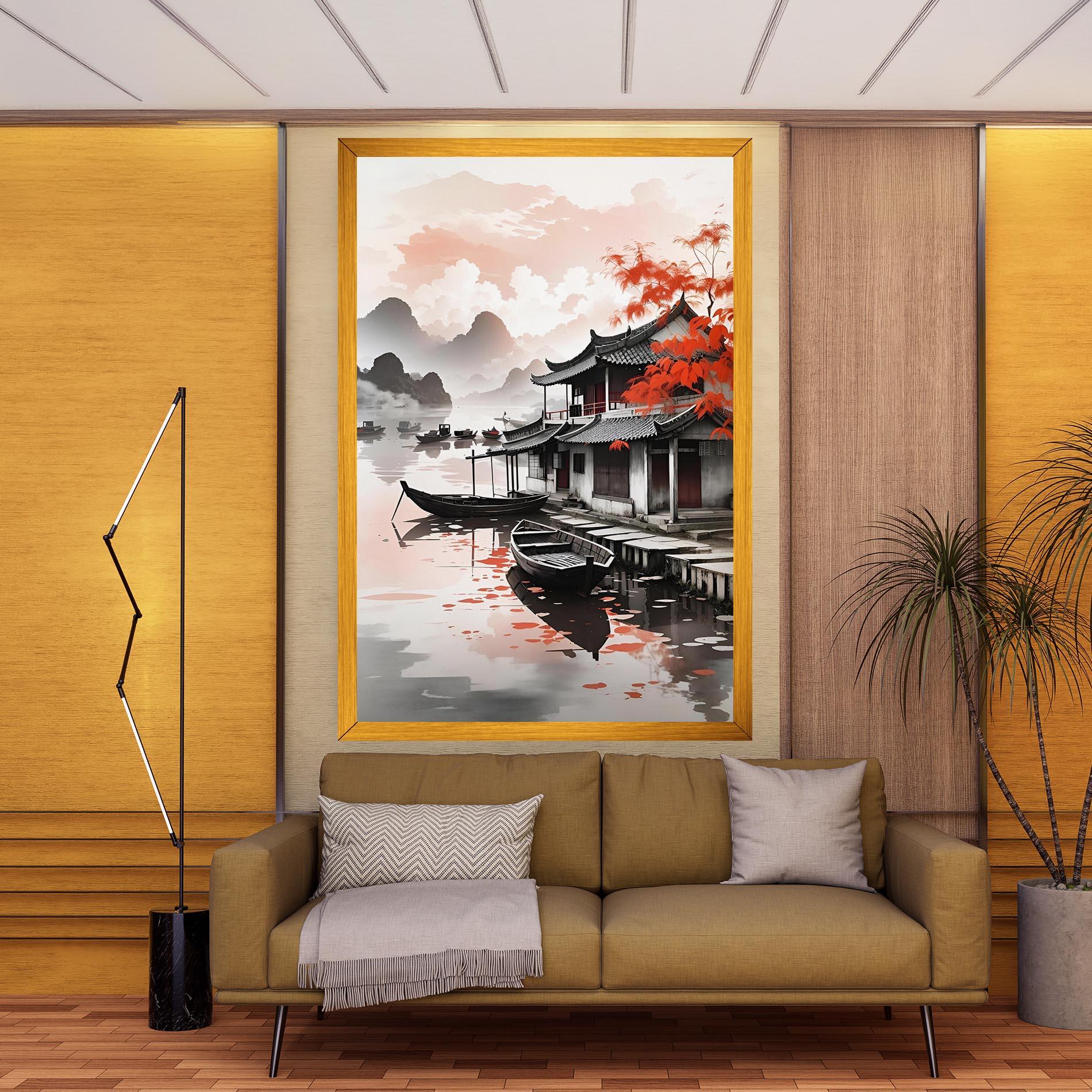 Tablou Canvas Architecture Reflections mockup 9