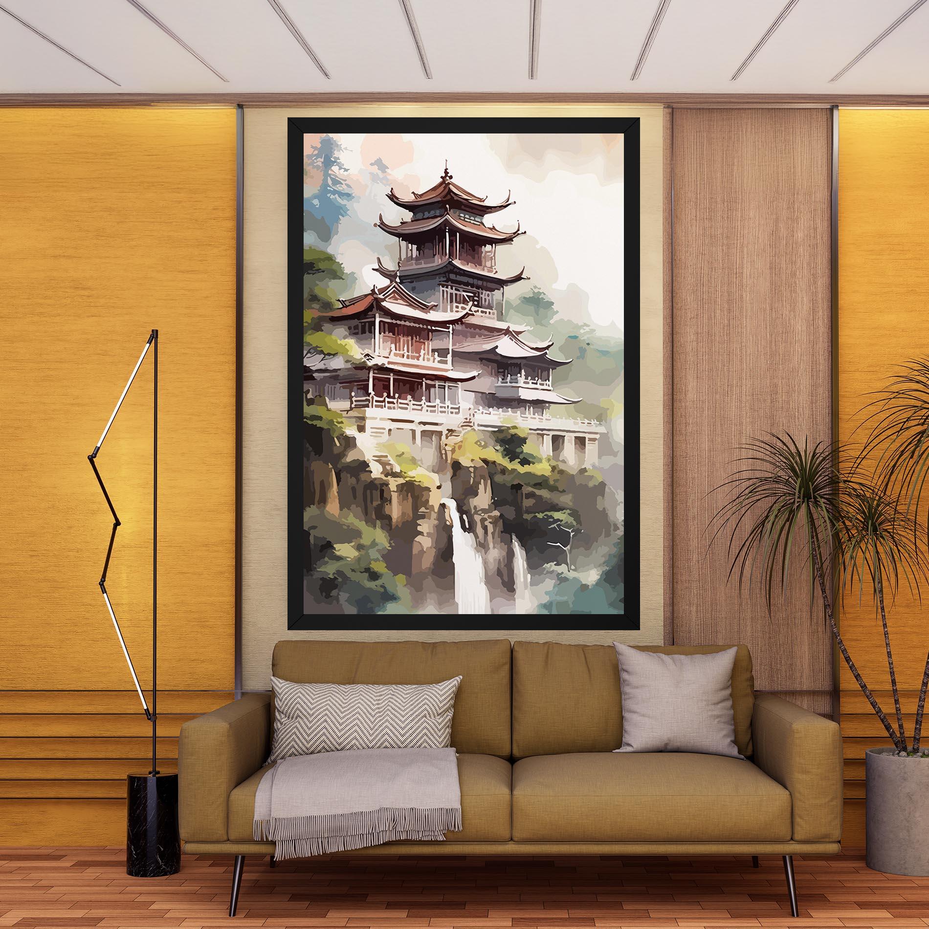 Tablou Canvas Temple Painting mockup 9