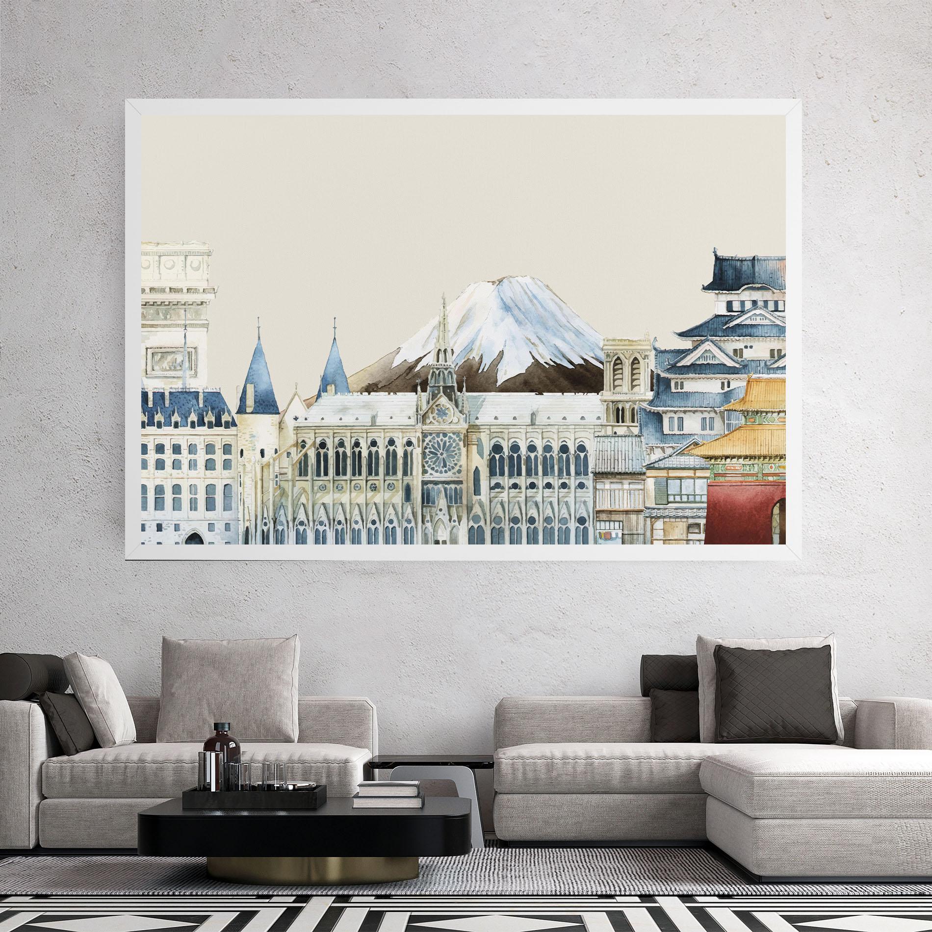 Tablou Canvas City Mix mockup 2