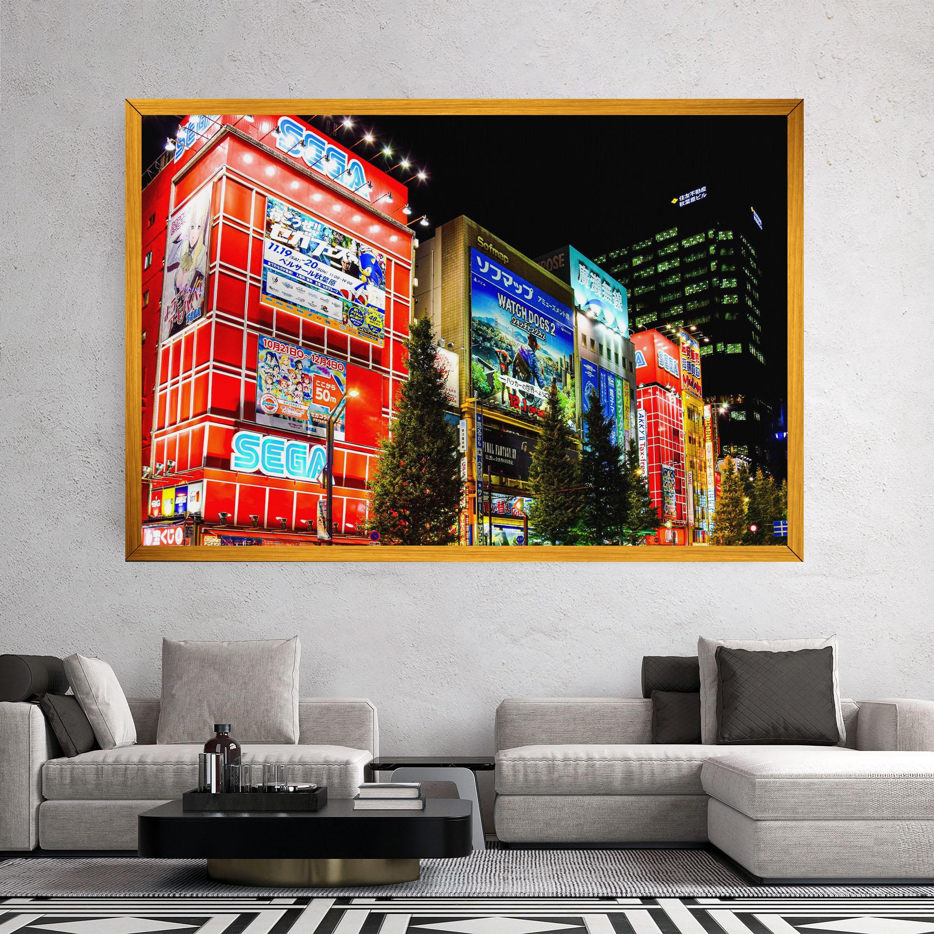 Tablou Canvas Akihabara Night mockup 2