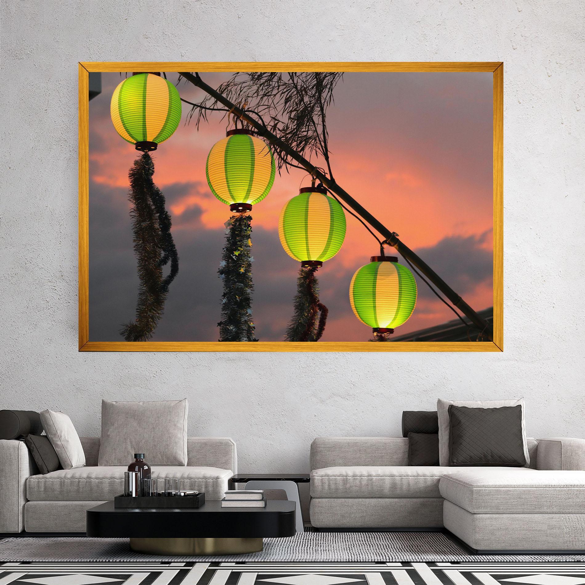 Tablou Canvas Green Lights mockup 2