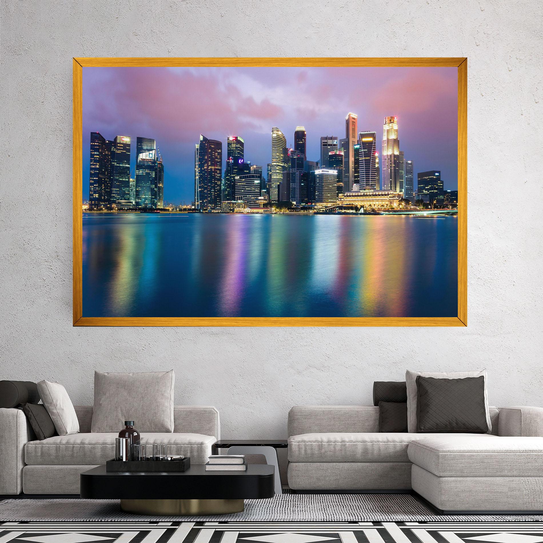 Tablou Canvas Hong Kong Skyline mockup 2