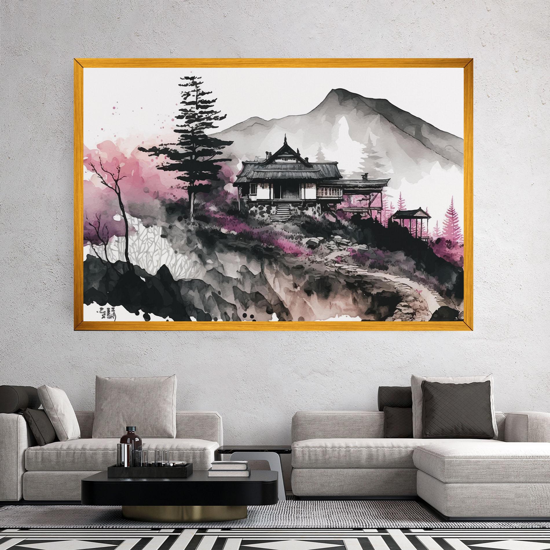 Tablou Canvas Japanese Temple Art mockup 2
