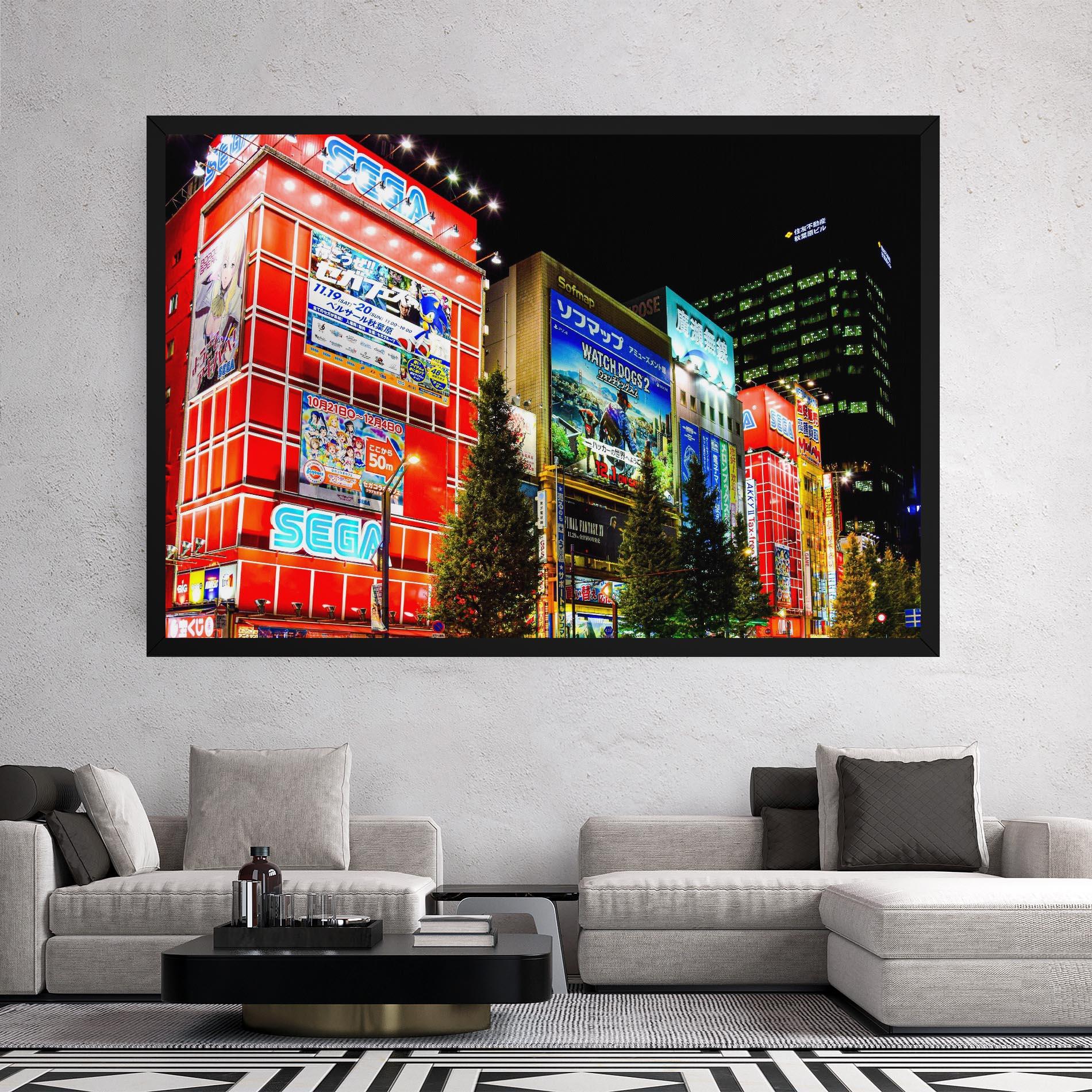 Tablou Canvas Akihabara Night mockup 2