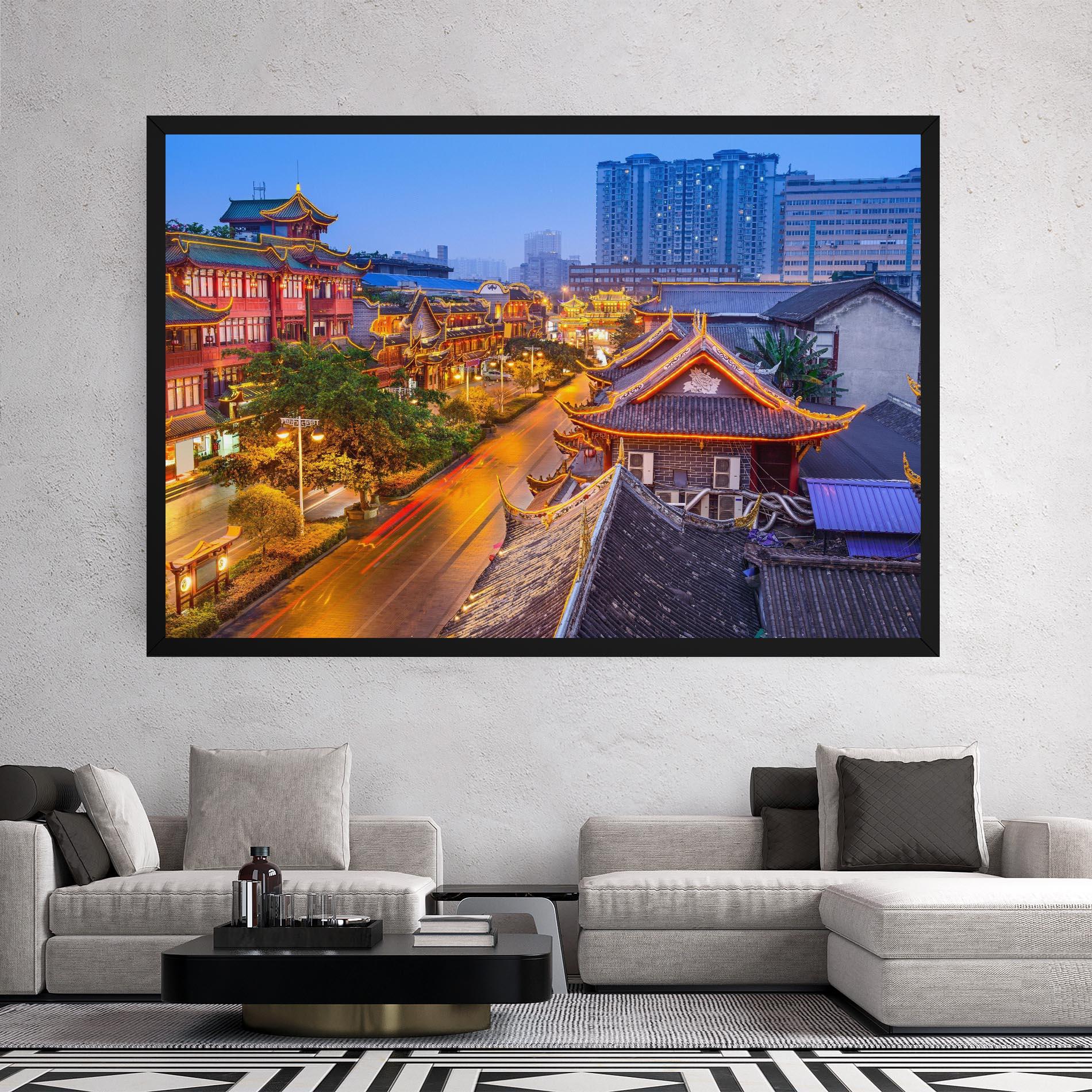 Tablou Canvas Chengdu China mockup 2