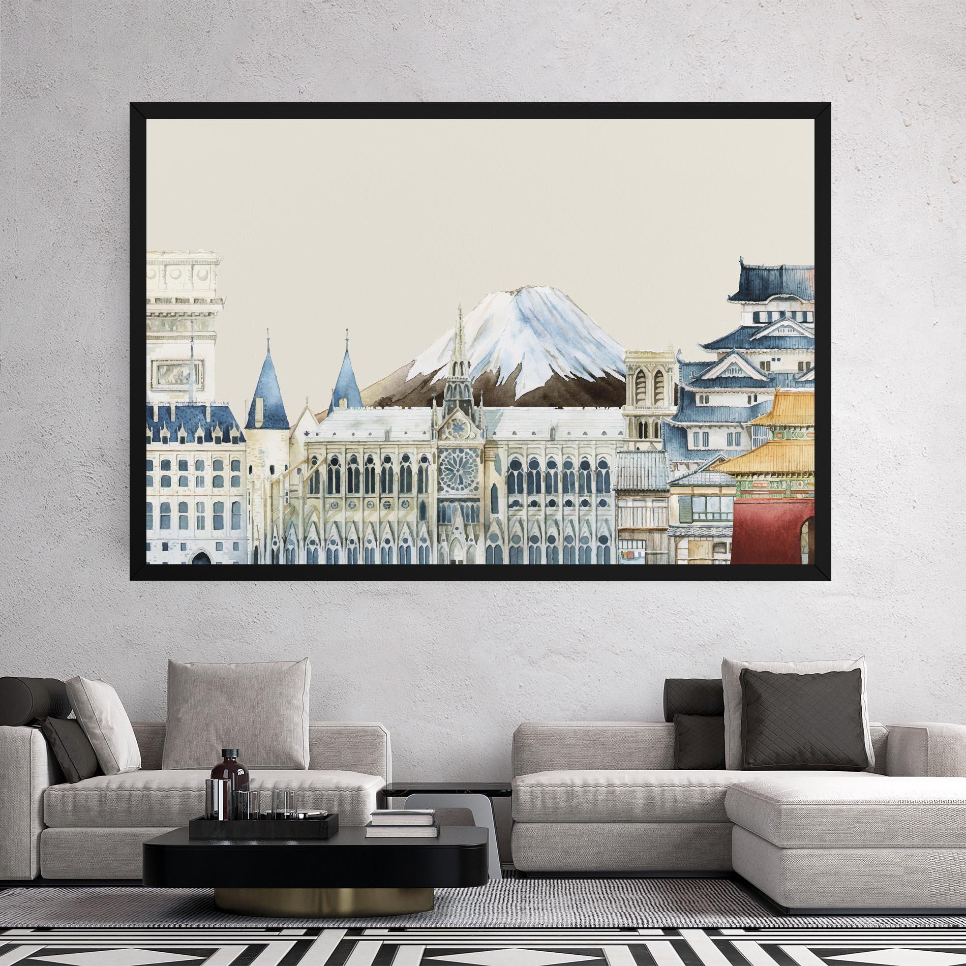 Tablou Canvas City Mix mockup 2