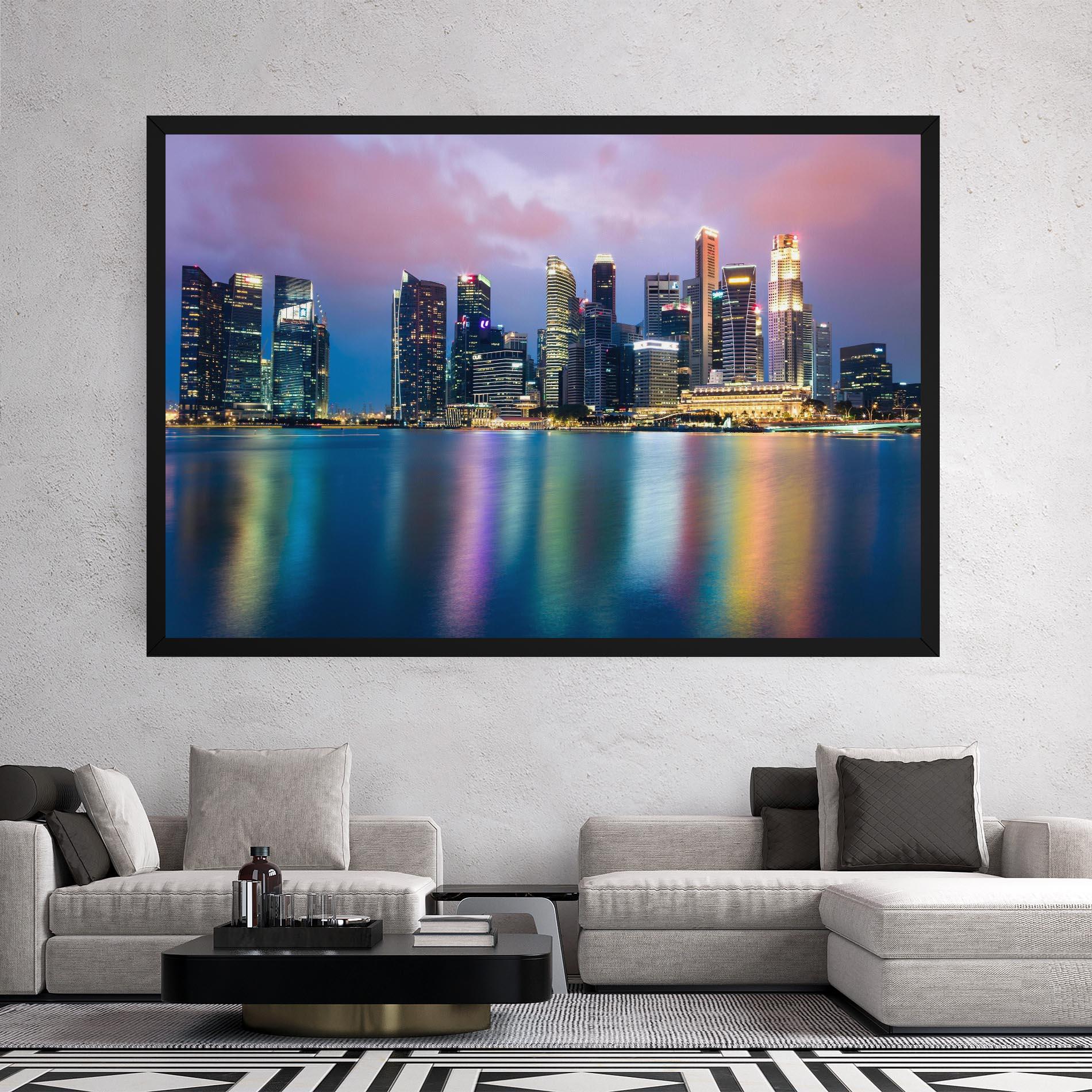 Tablou Canvas Hong Kong Skyline mockup 2