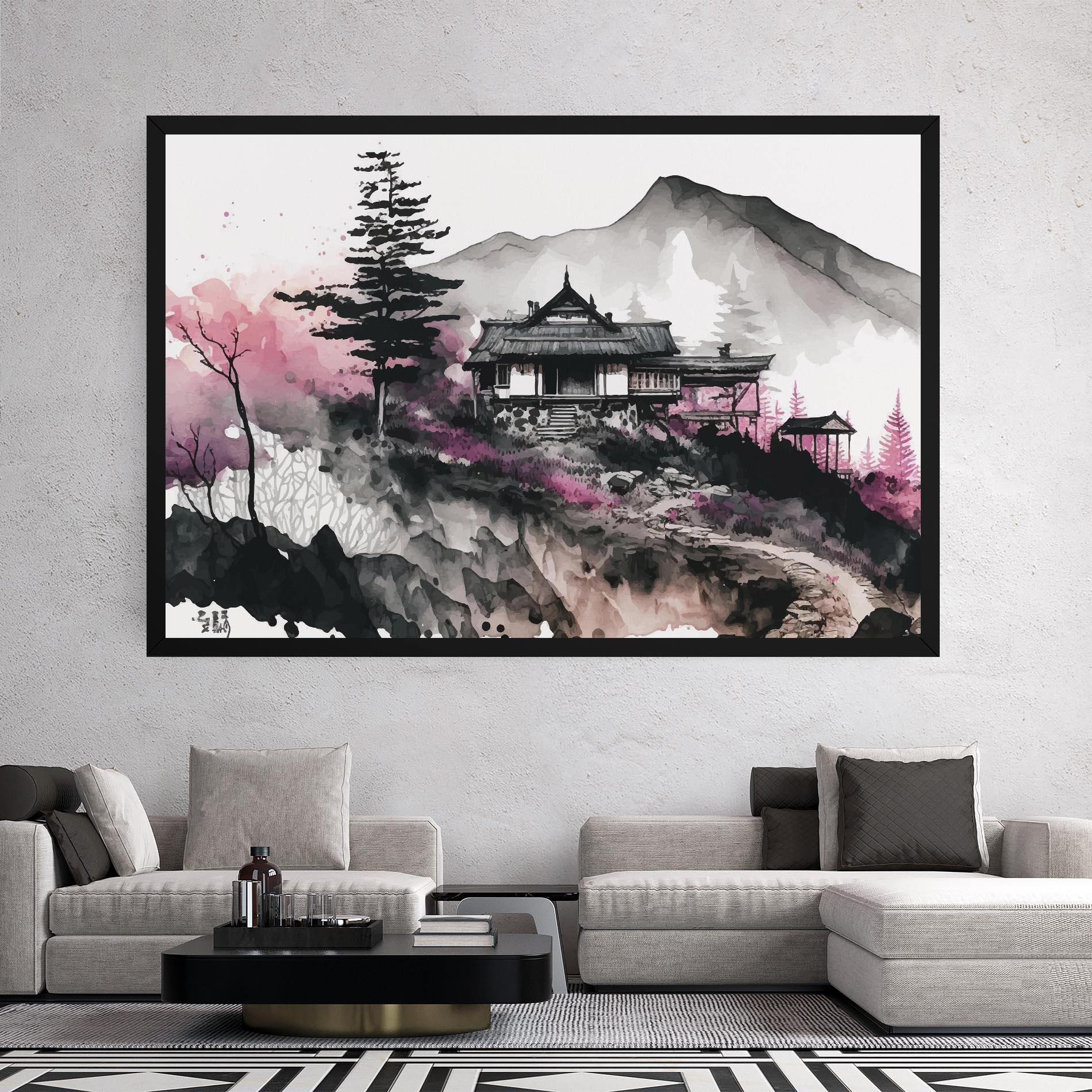 Tablou Canvas Japanese Temple Art mockup 2