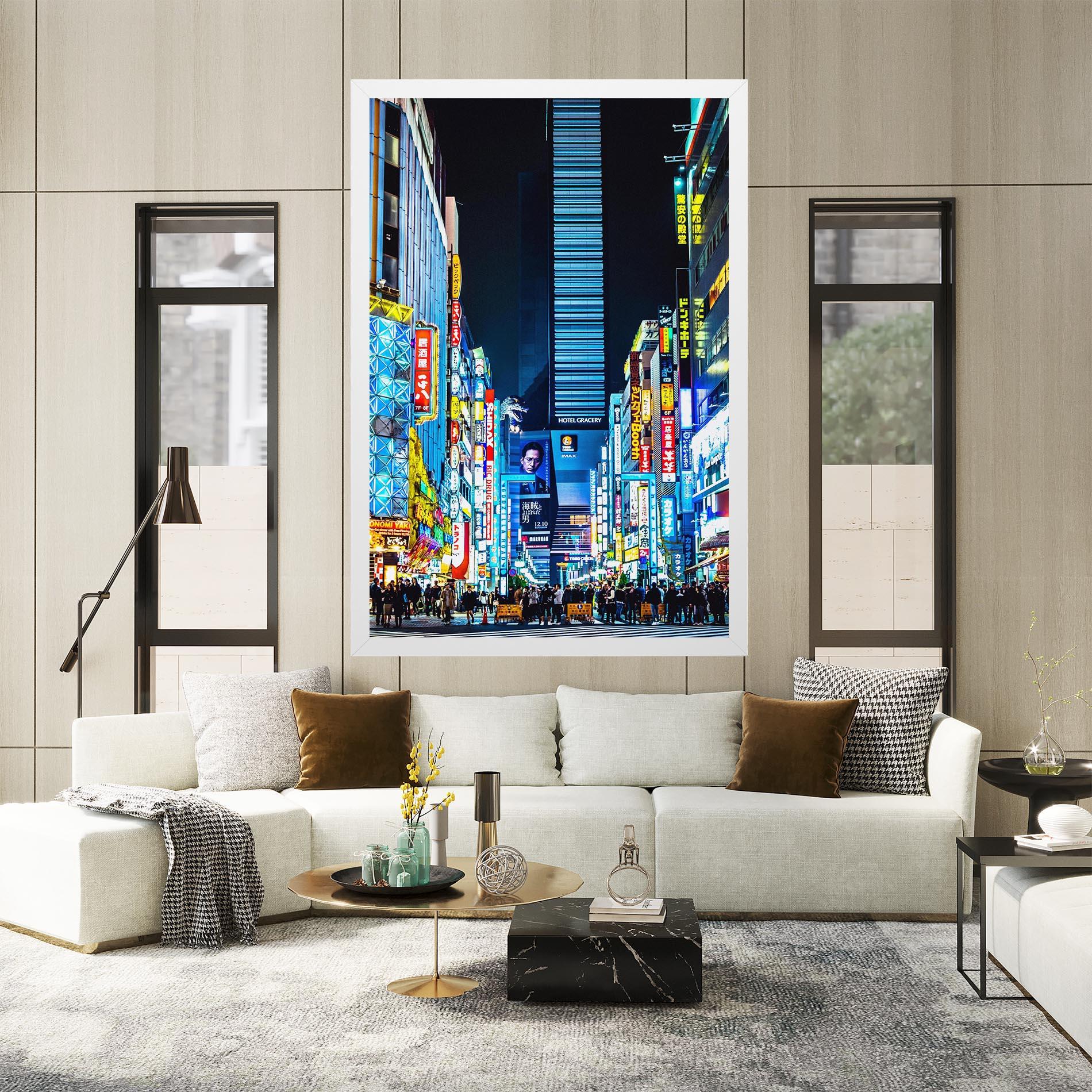 Tablou Canvas Colorful City Lights mockup 2