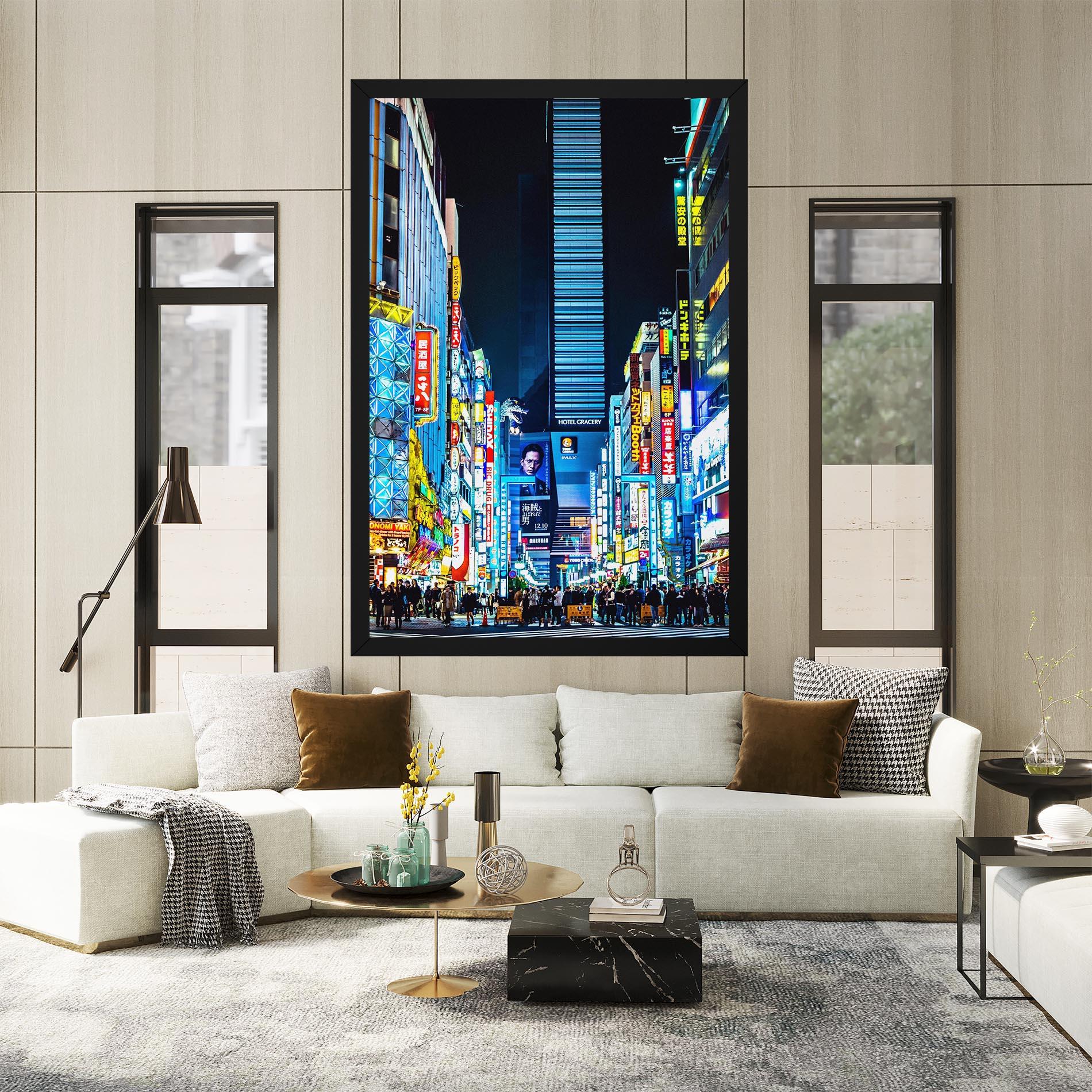 Tablou Canvas Colorful City Lights mockup 2