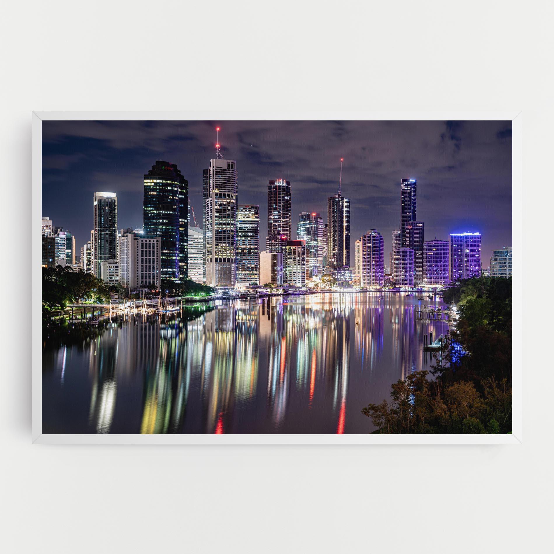 Tablou Canvas Brisbane Night mockup 0