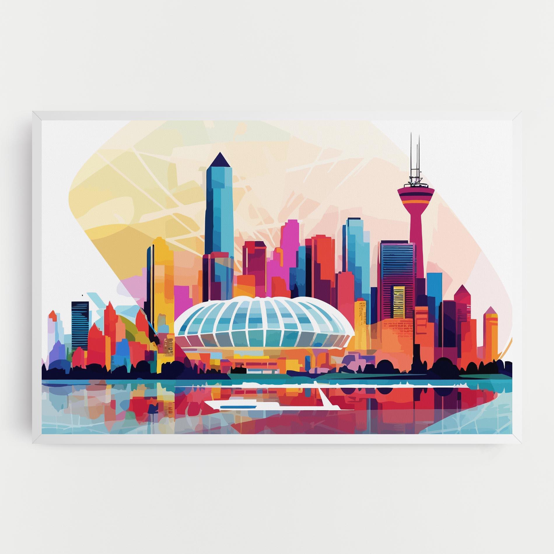 Tablou Canvas Olympic Stadium Color mockup 0