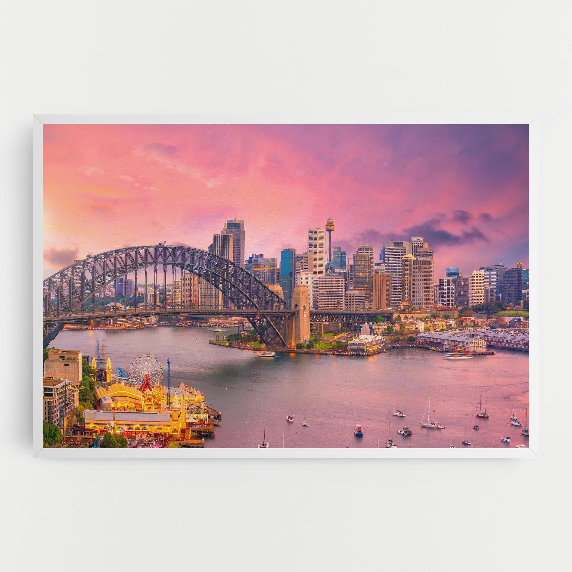 Pink Sydney Skyline mockup 0