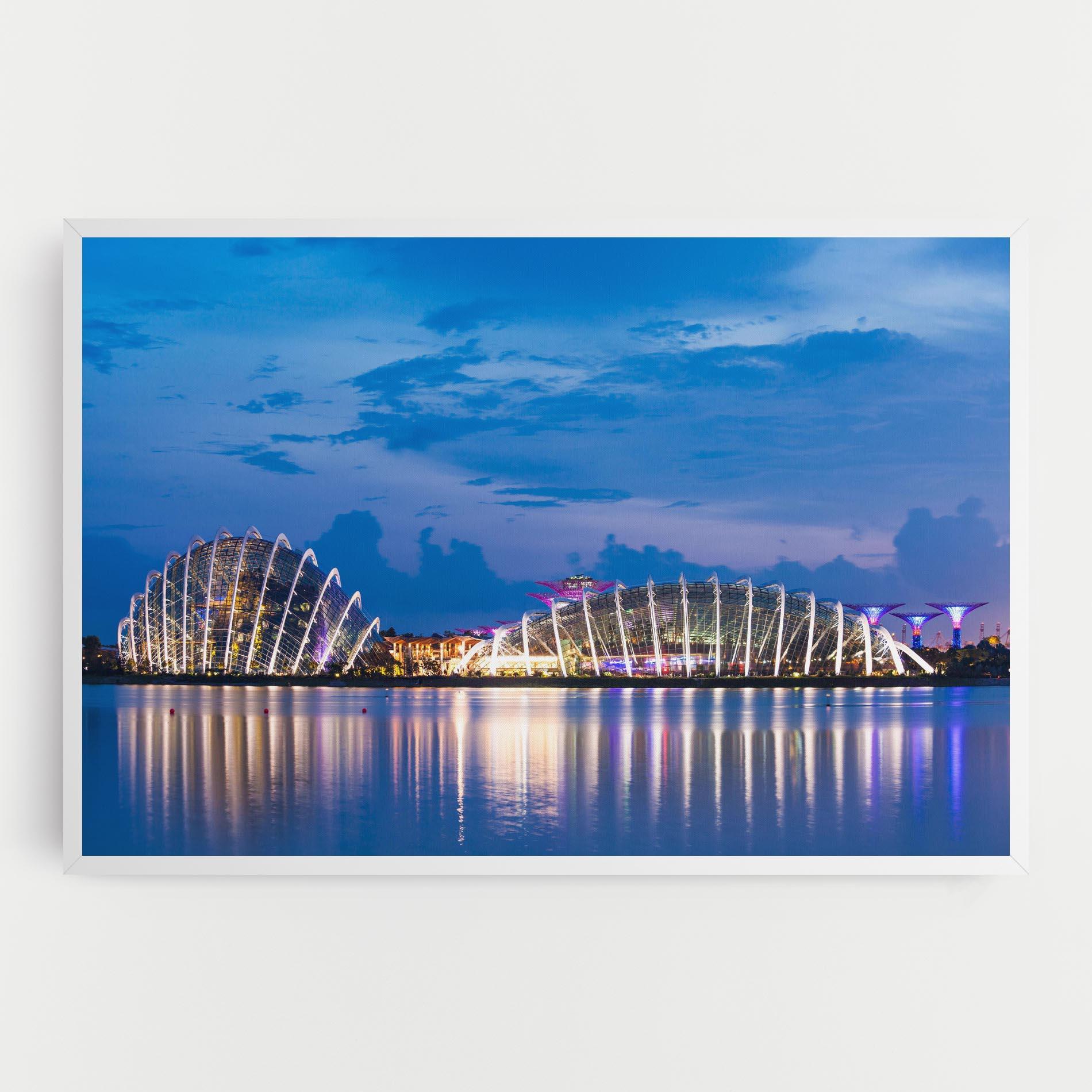 Tablou Canvas Singapore Blue Sunset mockup 0