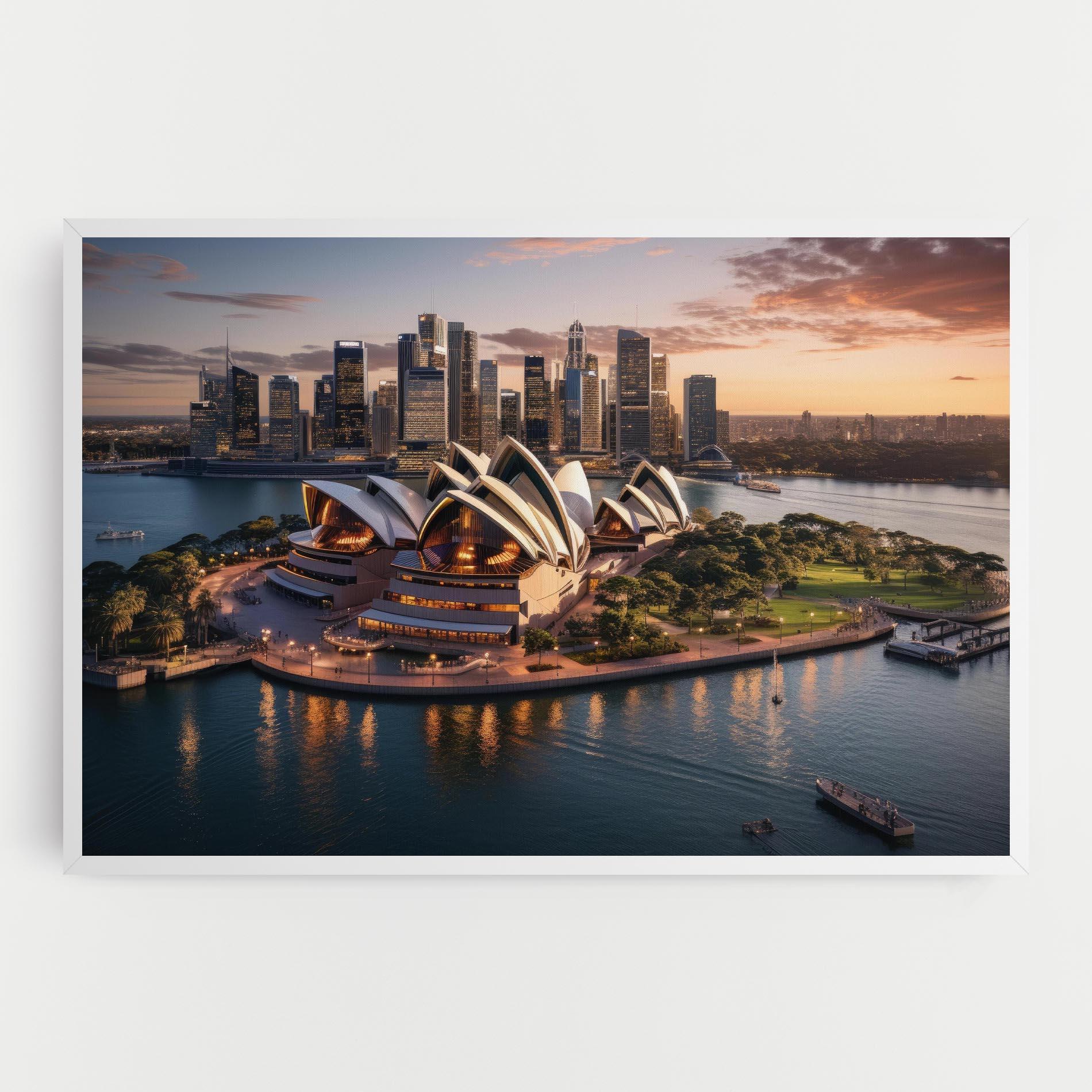 Tablou Canvas Sydney Australia Sunset mockup 0