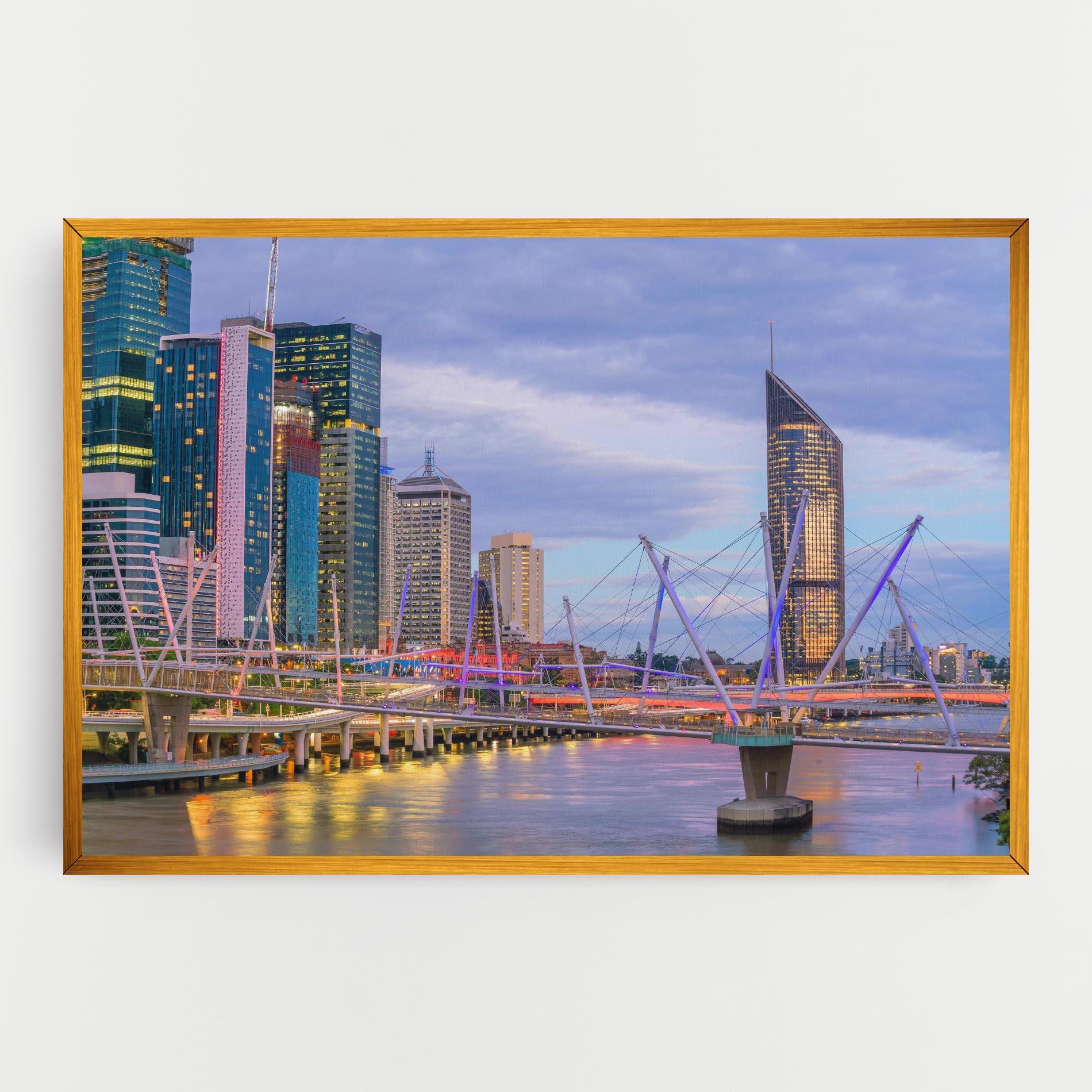 Tablou Canvas Brisbane River Australia mockup 0