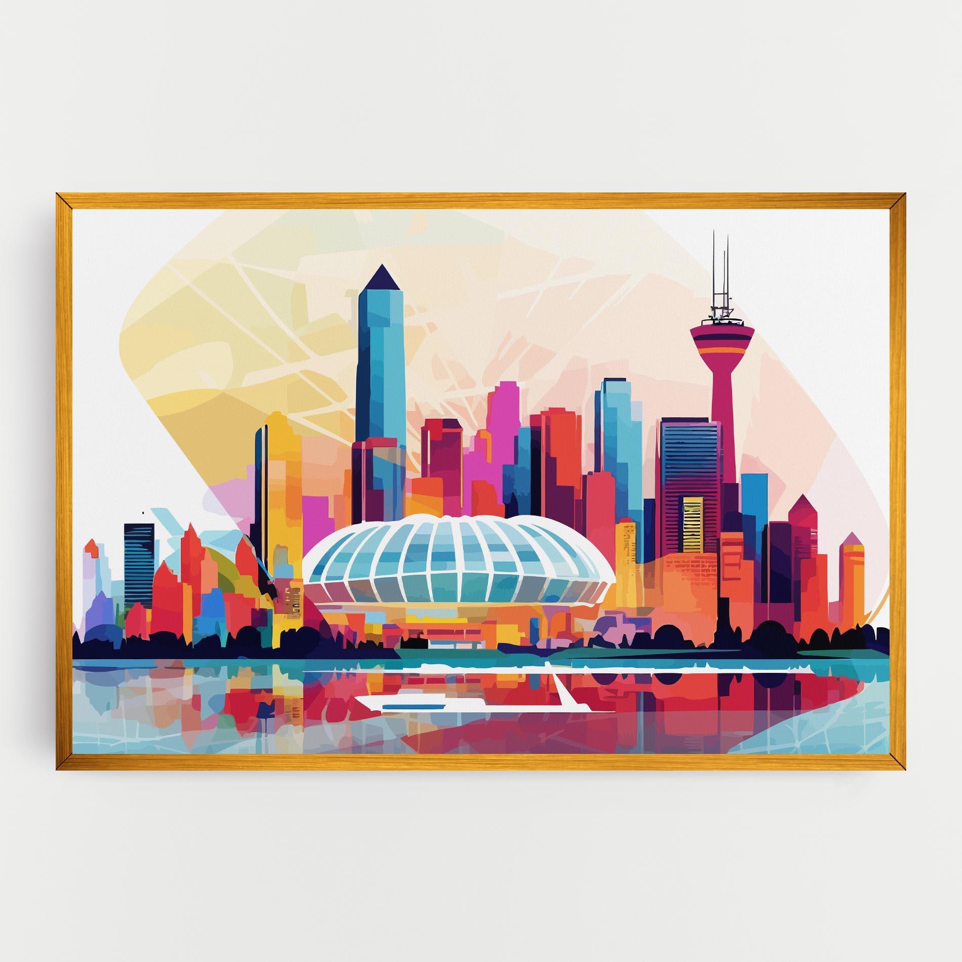 Tablou Canvas Olympic Stadium Color mockup 0