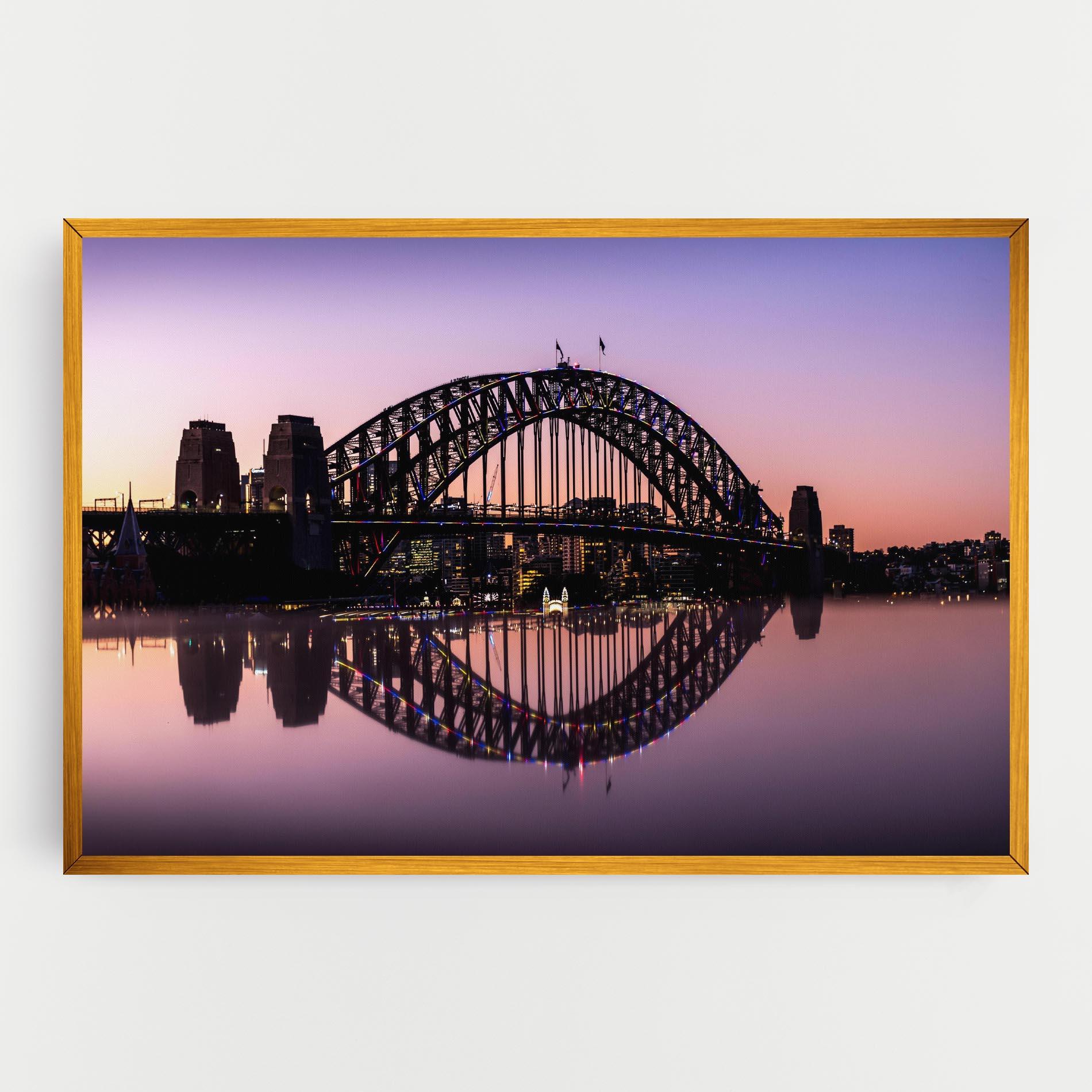 Tablou Canvas Purple Night Sydney mockup 0