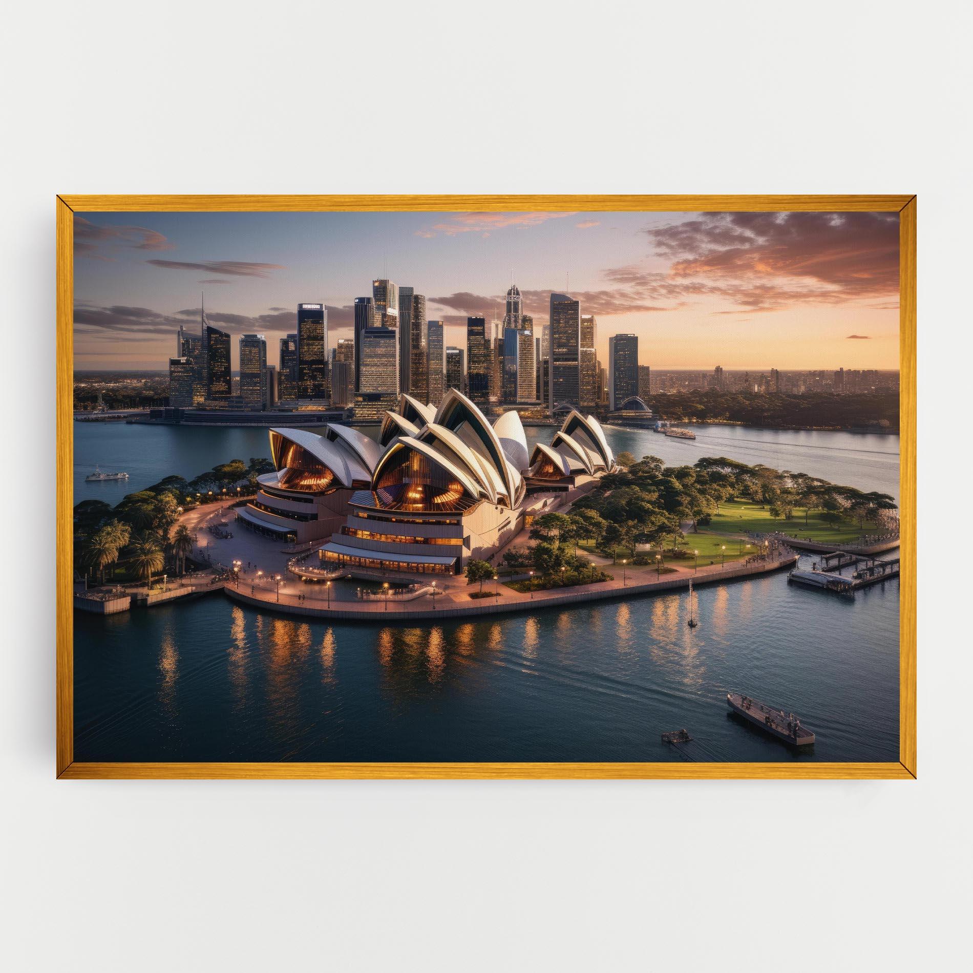 Tablou Canvas Sydney Australia Sunset mockup 0