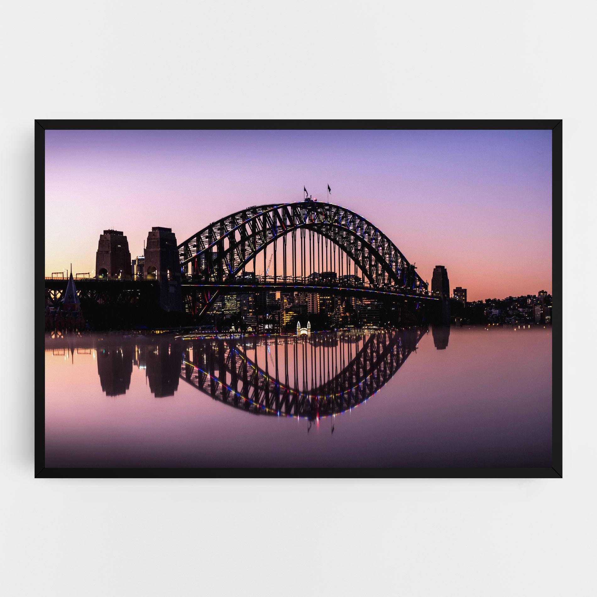 Tablou Canvas Purple Night Sydney mockup 0