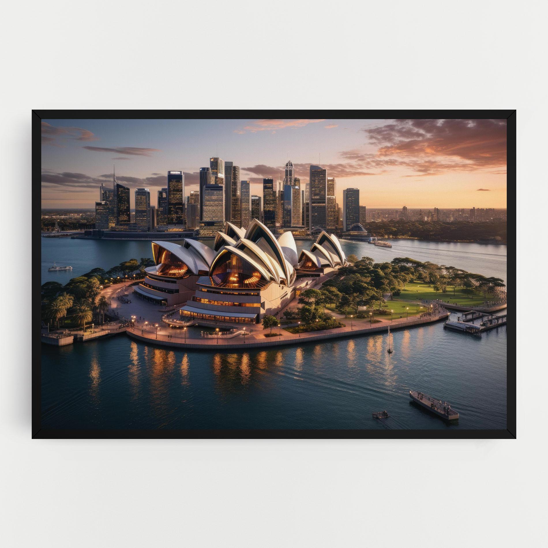 Tablou Canvas Sydney Australia Sunset mockup 0